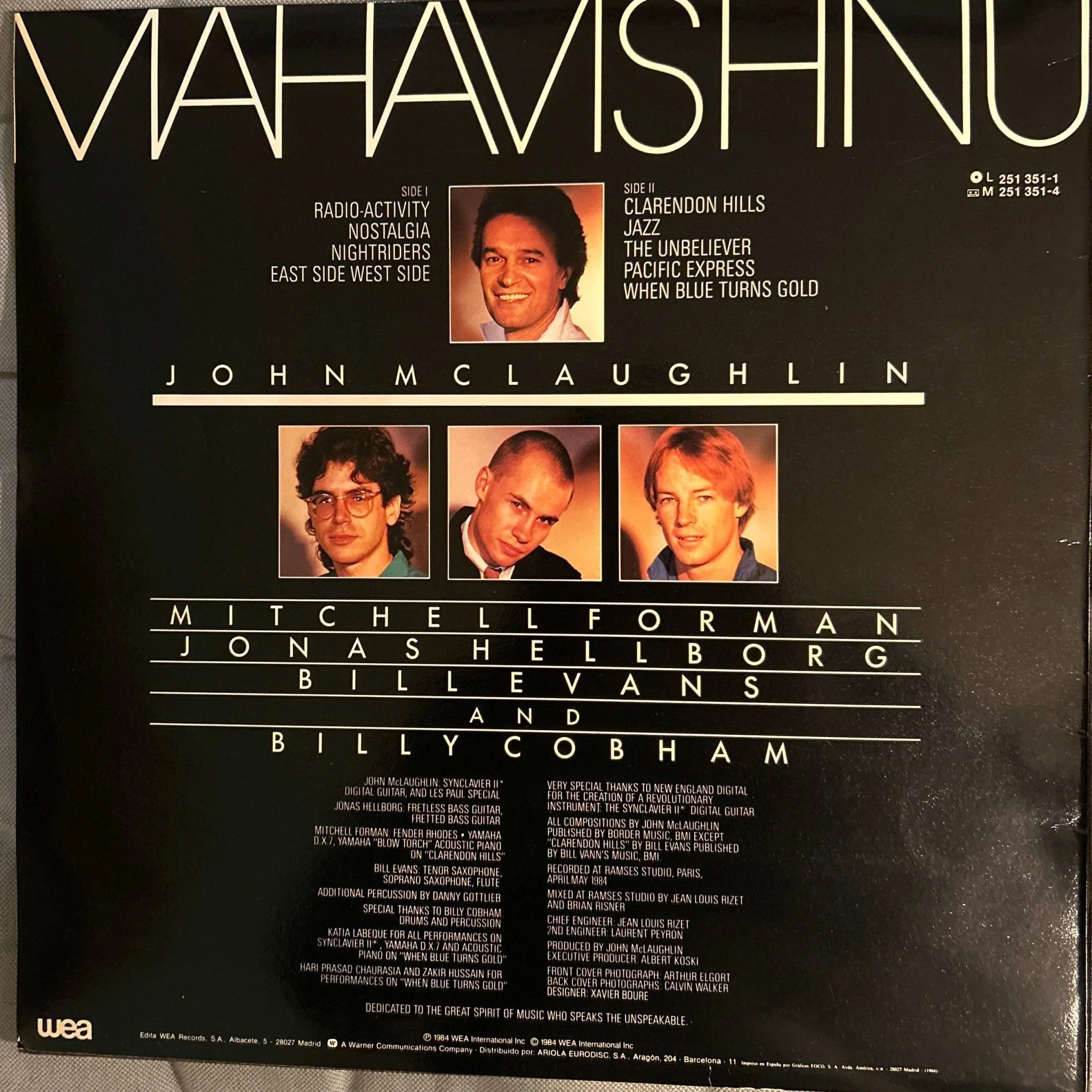 LP Mahavishnu ‎– Mahavishnu 2ª Mano - Image 2