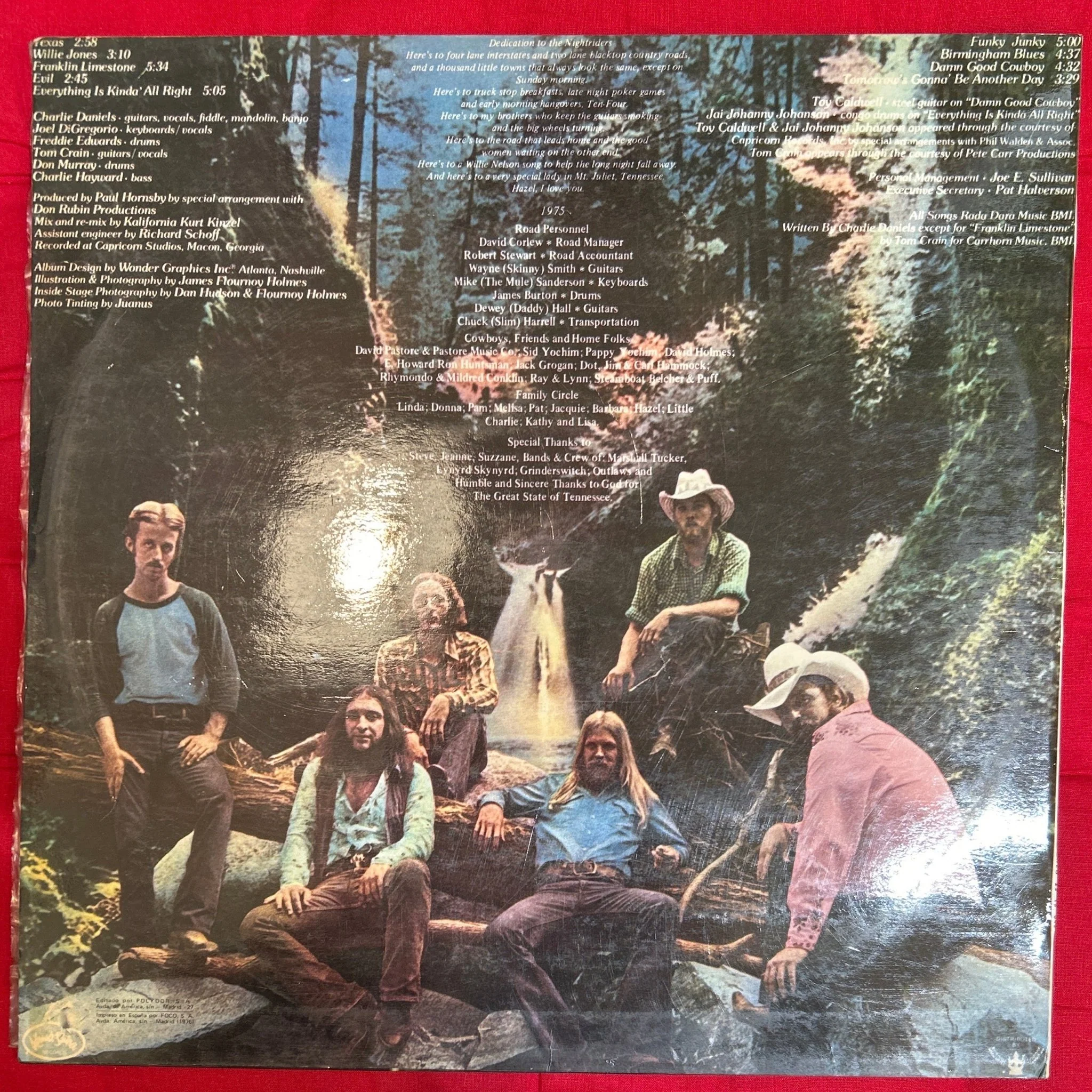 LP The Charlie Daniels Band ‎– Nightrider 2ª mano - Image 2