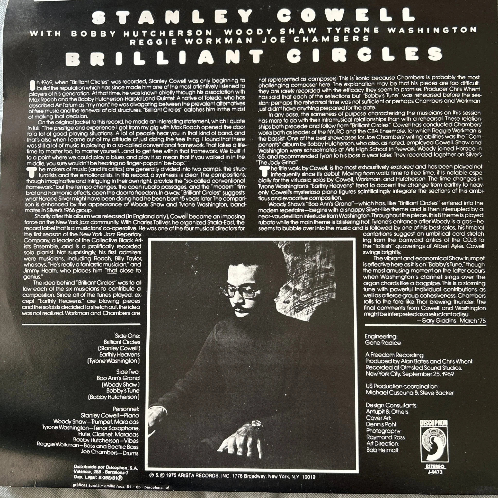 LP Stanley Cowell ‎– Brilliant Circles 2ª Mano - Image 2