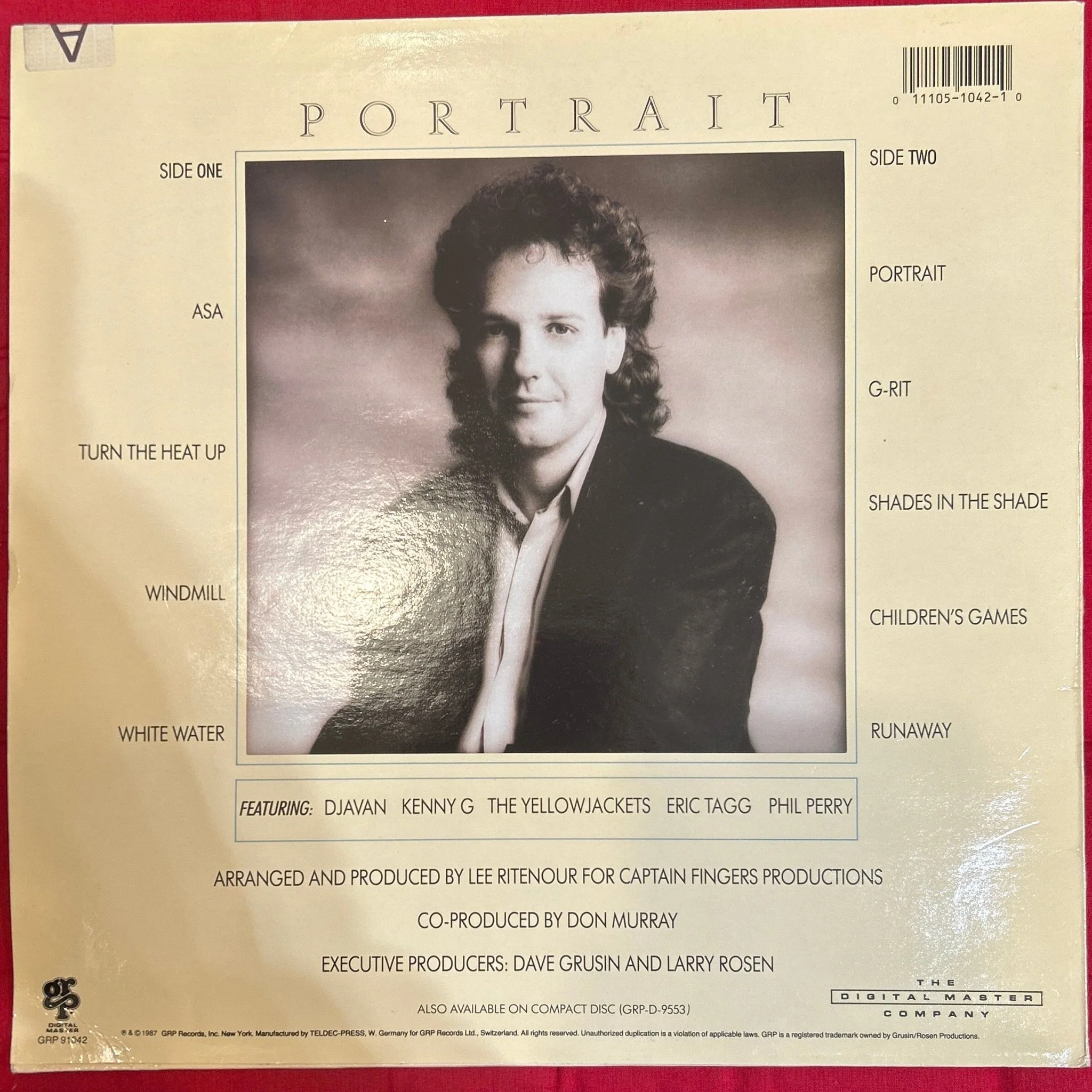 LP Lee Ritenour ‎– Portrait 2ª Mano - Image 2