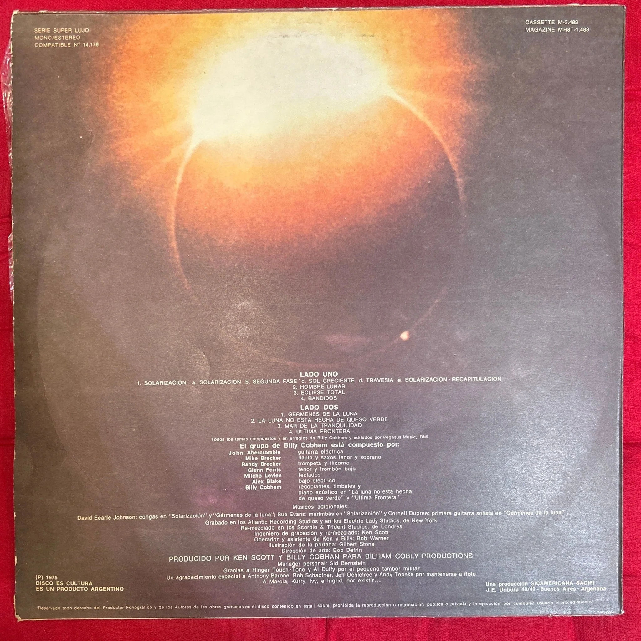 LP Billy Cobham ‎– Eclipse Total Ed. Argentina 2ª Mano - Image 2