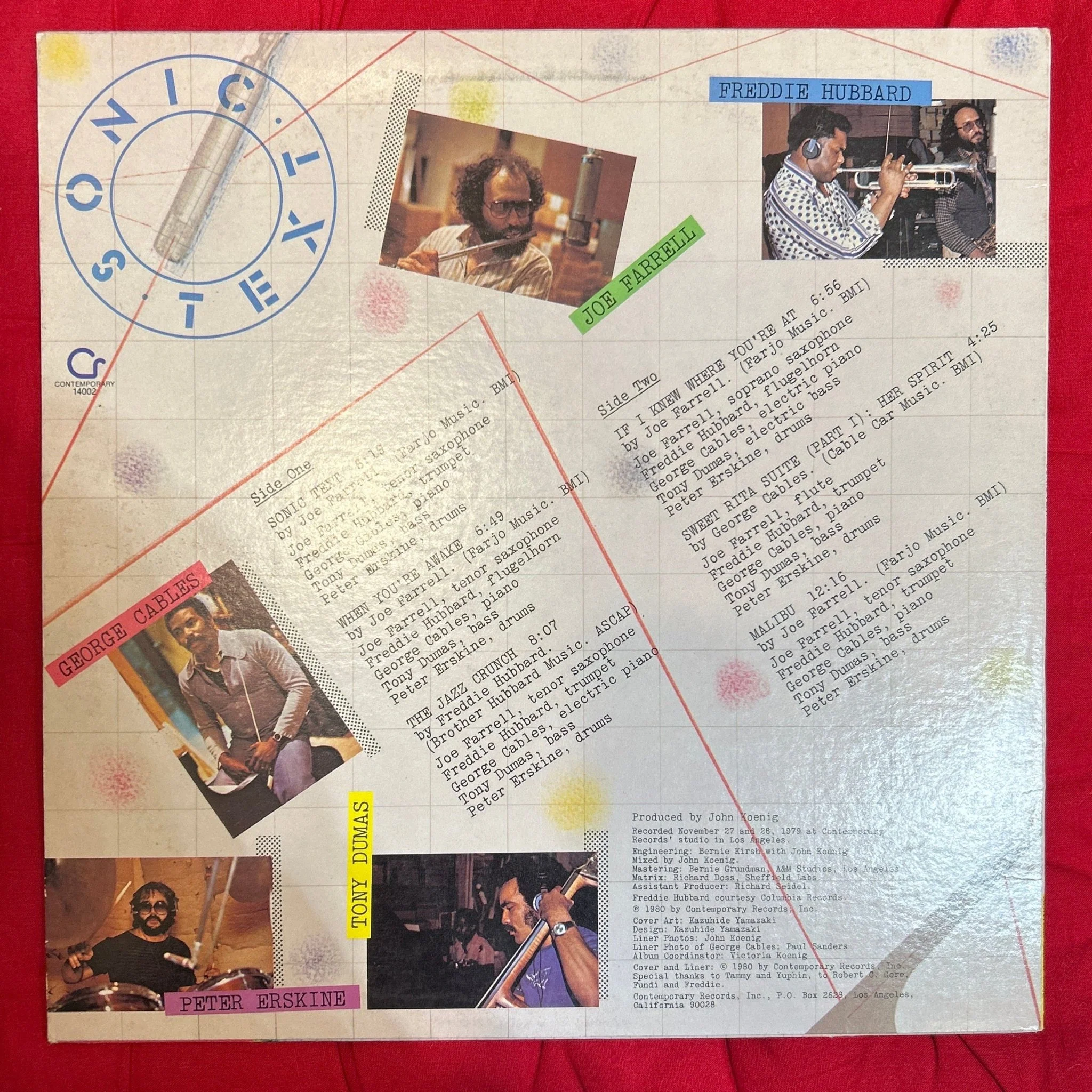 LP Joe Farrell ‎– Sonic Text 2ª Mano - Image 2