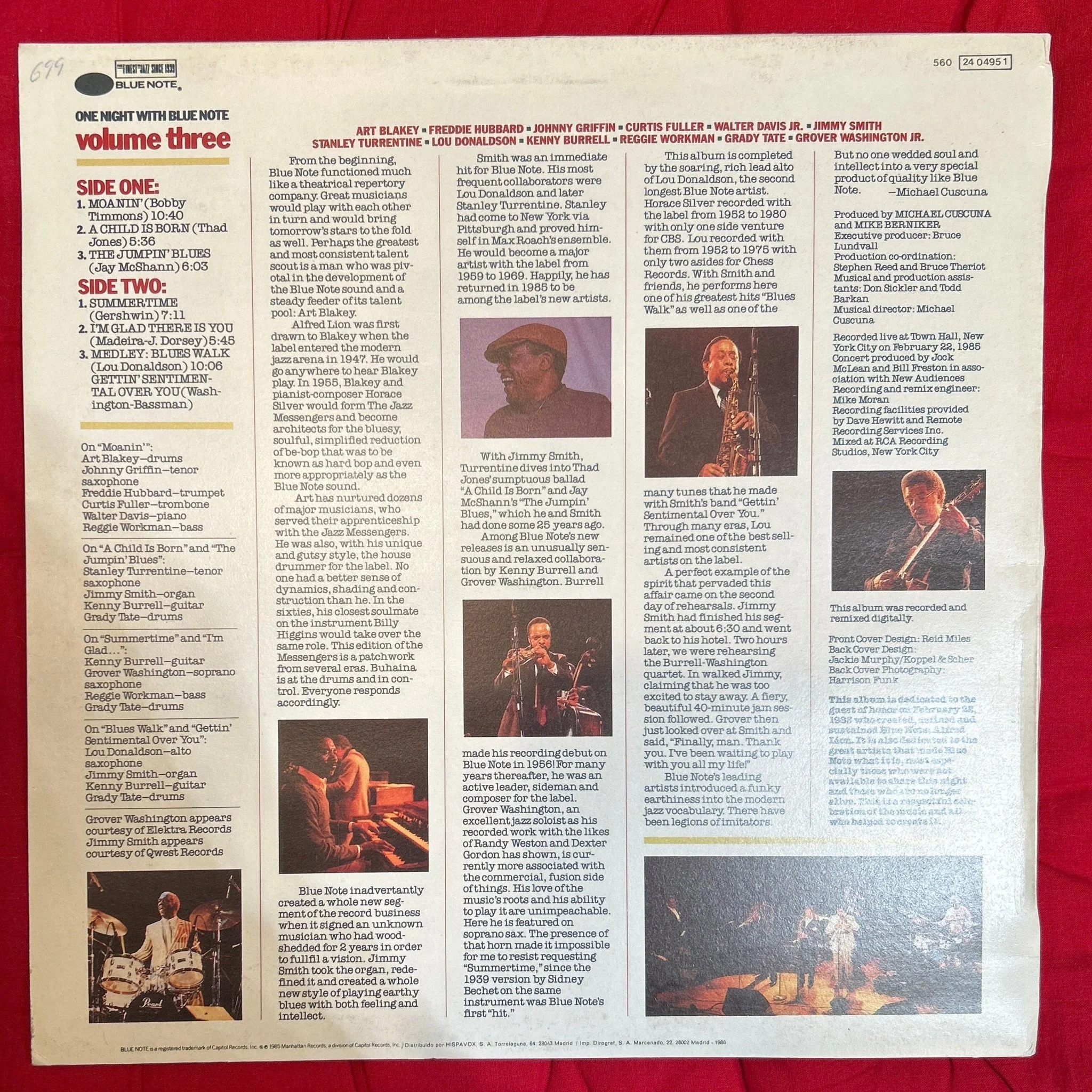 LP V/A ‎– One Night With Blue Note Volume 3 2ª Mano - Image 2