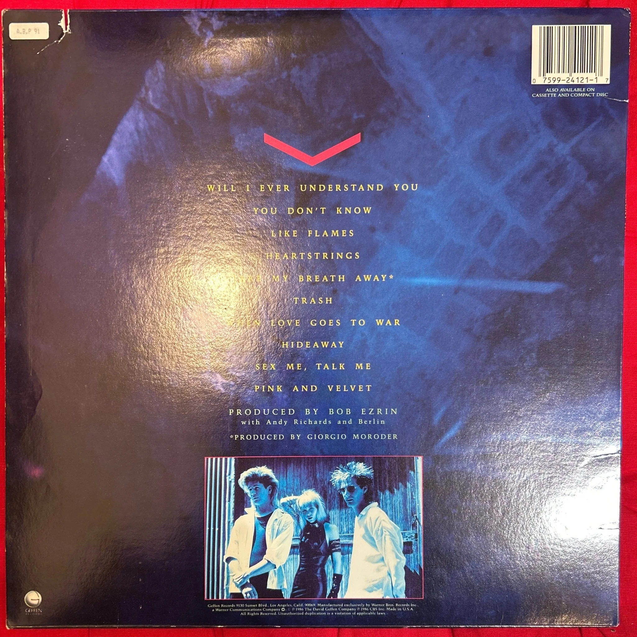 LP Berlin – Count Three & Pray 2ª Mano (Producto exclusivo recogida en tienda) - Image 2