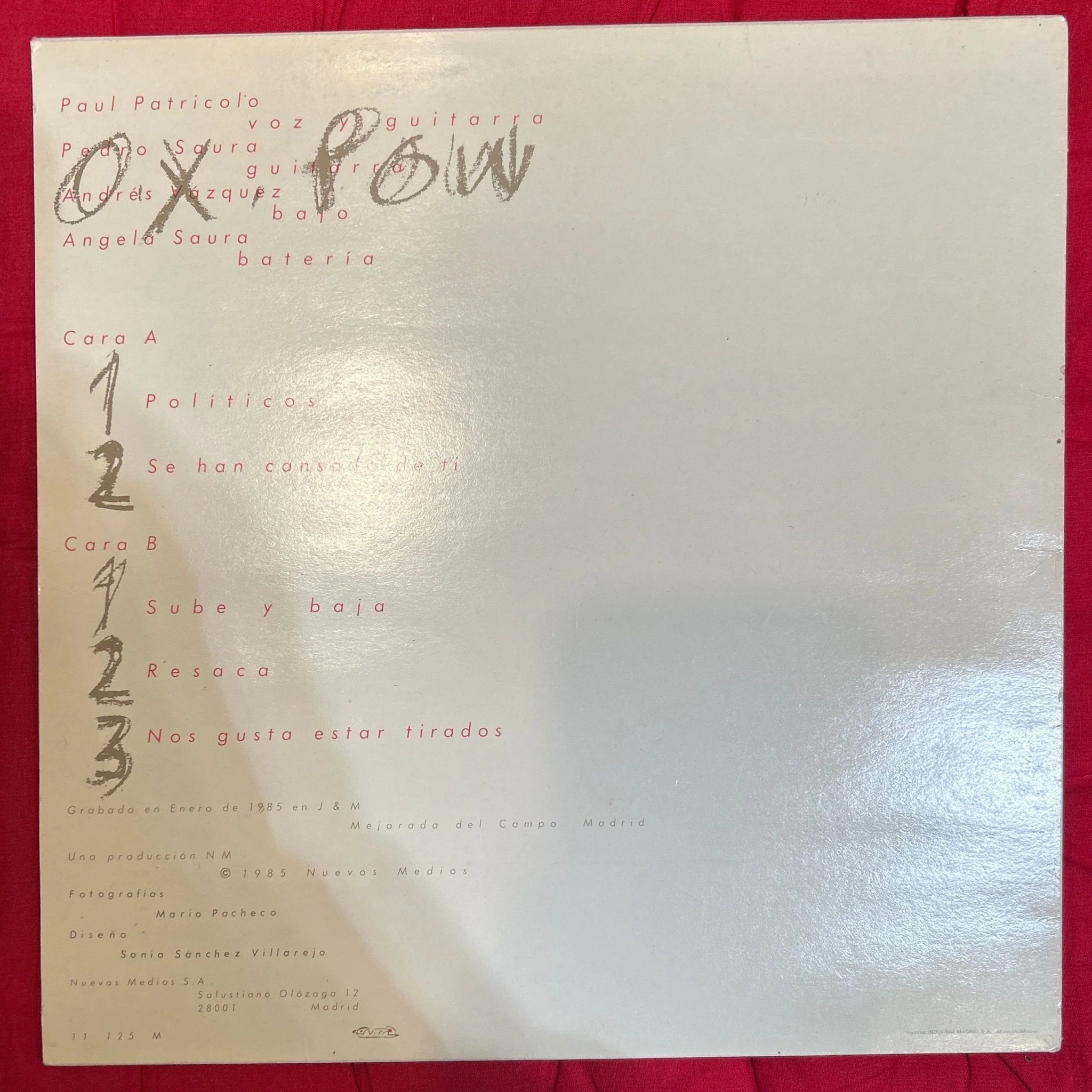 LP O.X. Pow ‎– O.X. Pow 2ª Mano - Image 2