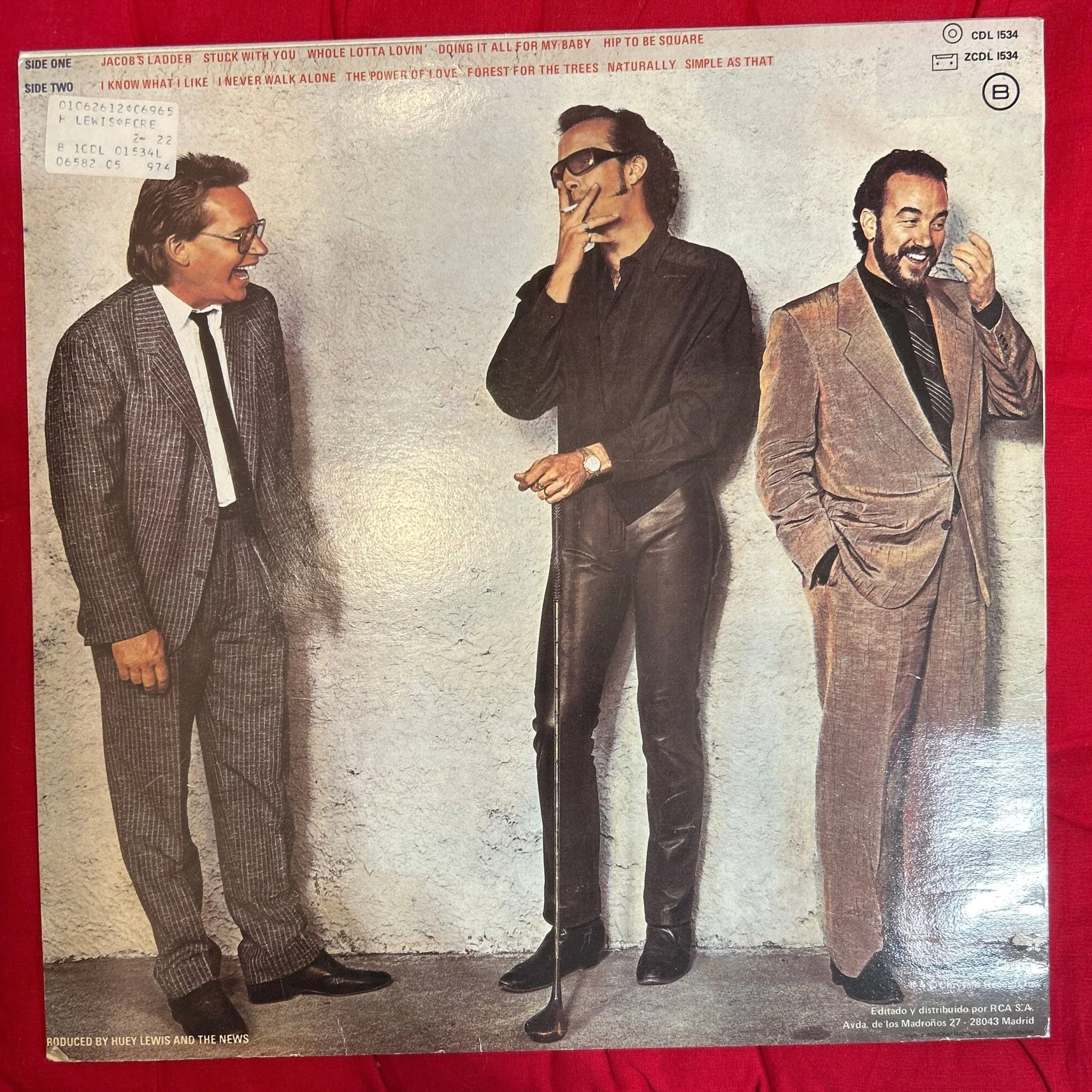 LP Huey Lewis And The News ‎– Fore! 2ª mano - Image 2