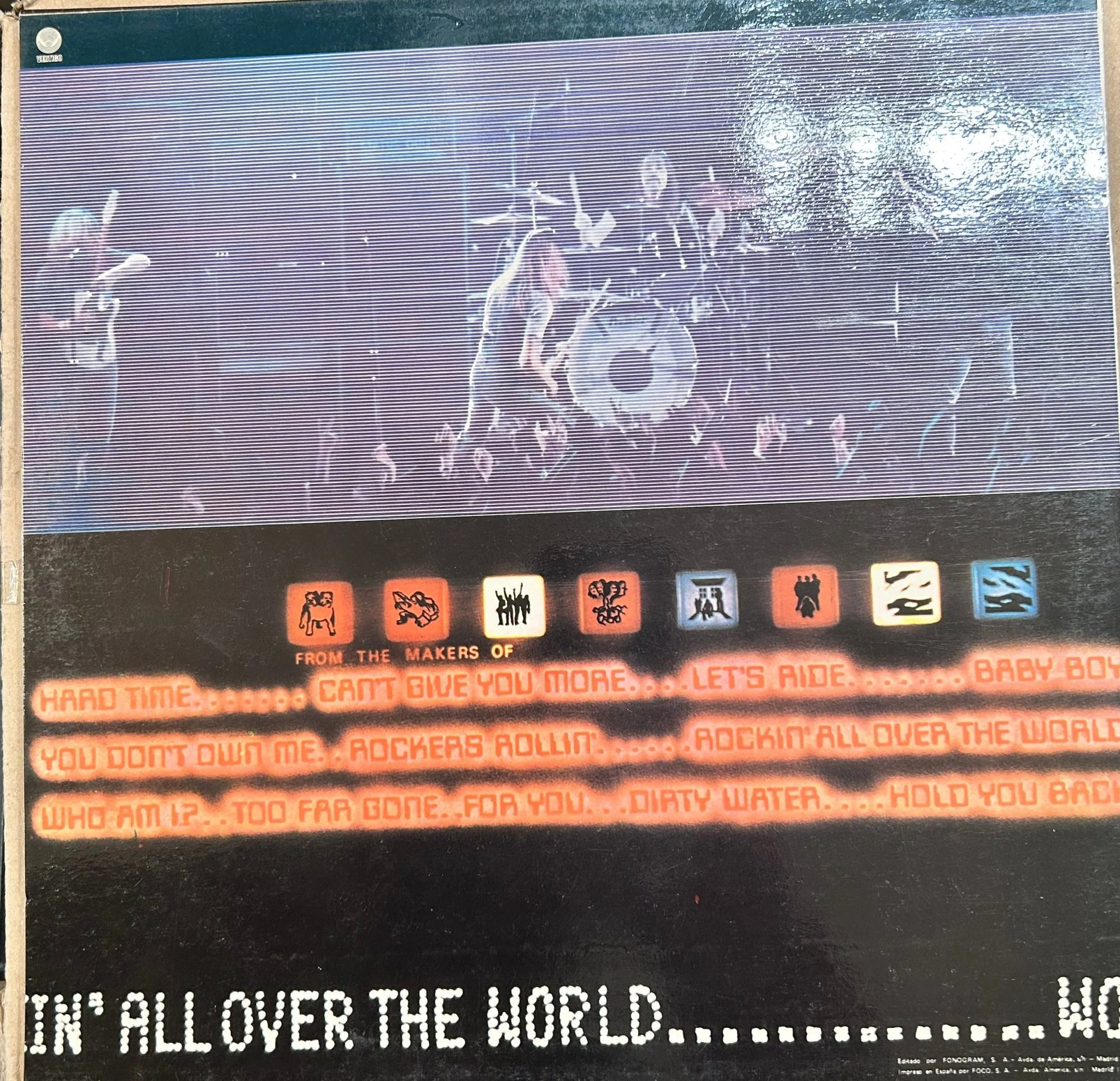 LP Status Quo – Rockin' All Over The World 2ª Mano - Image 2
