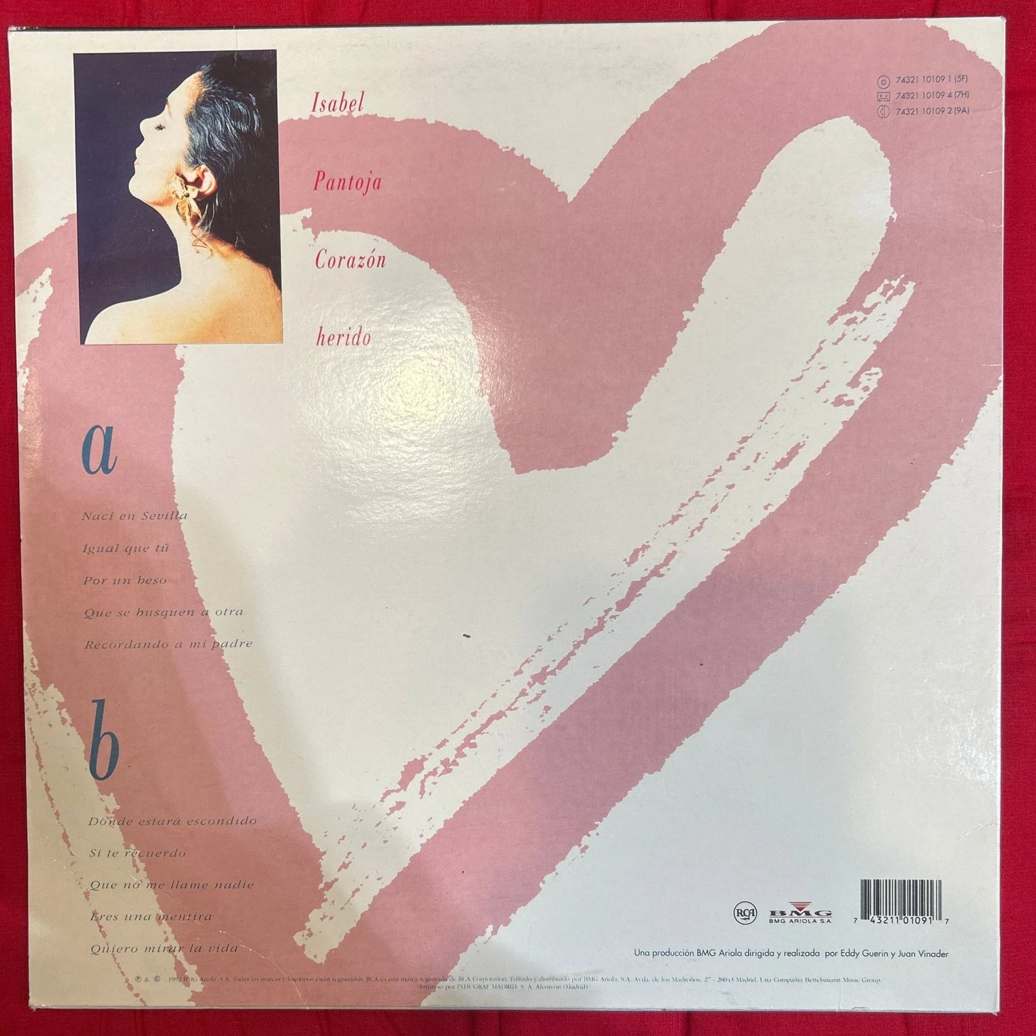 LP Isabel Pantoja ‎– Corazón Herido 2ª Mano - Image 2