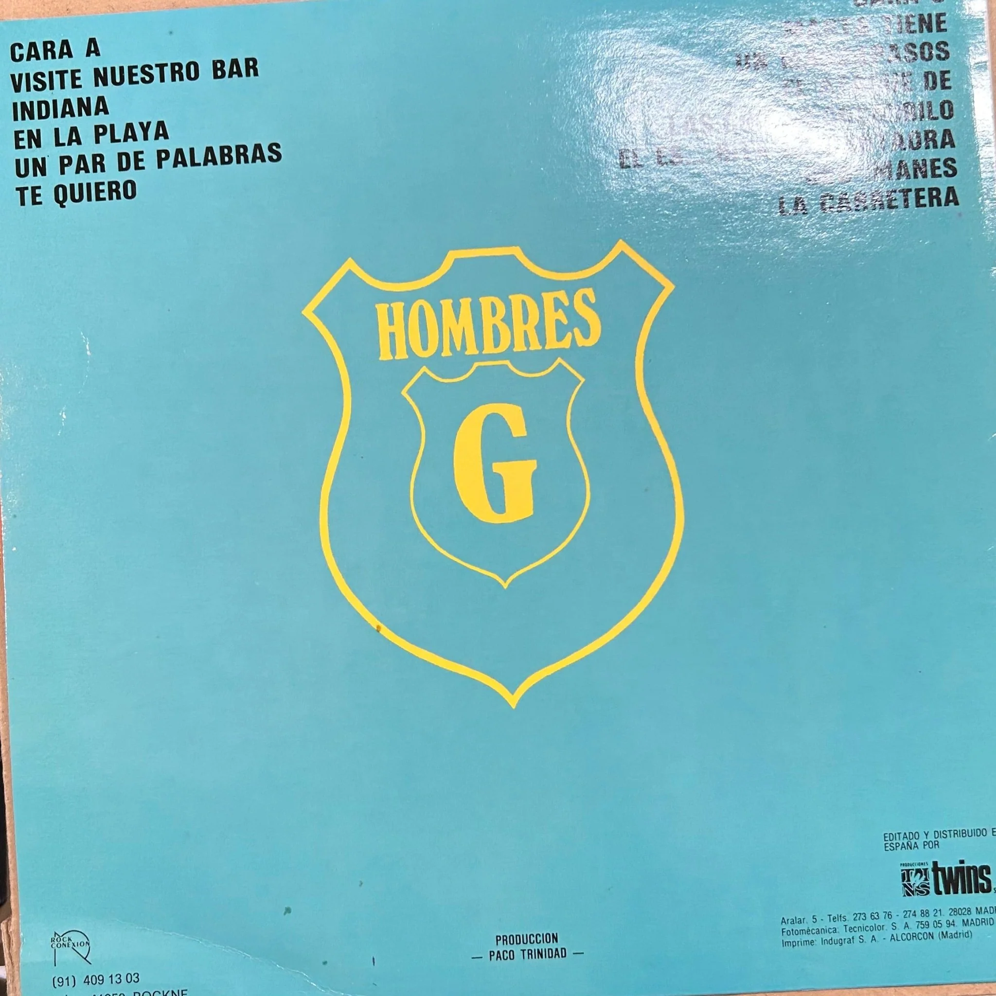 LP Hombres G – La Cagaste... Burt Lancaster 2ª mano - Image 2