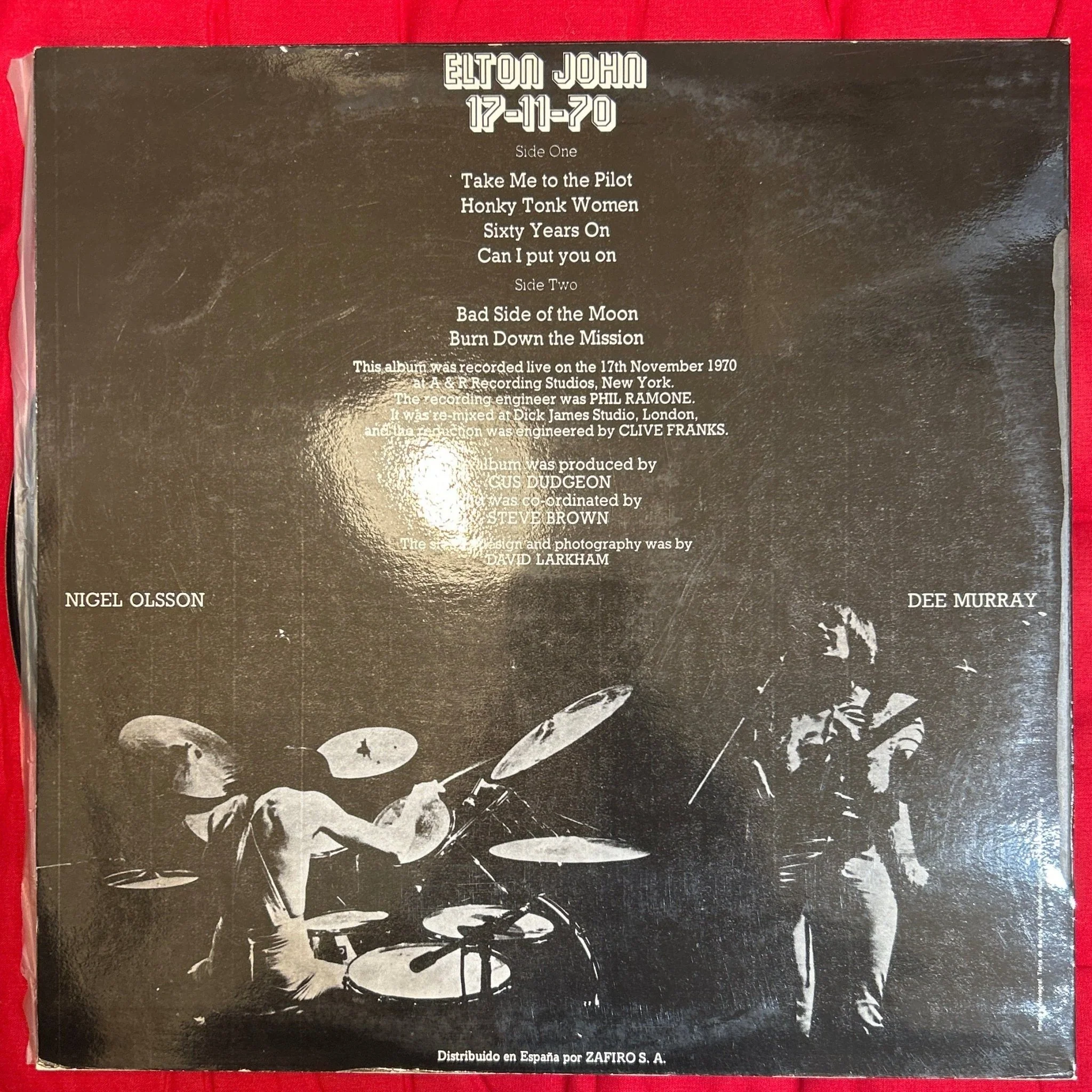 LP  Elton John ‎– 17-11-70 2ª mano - Image 2