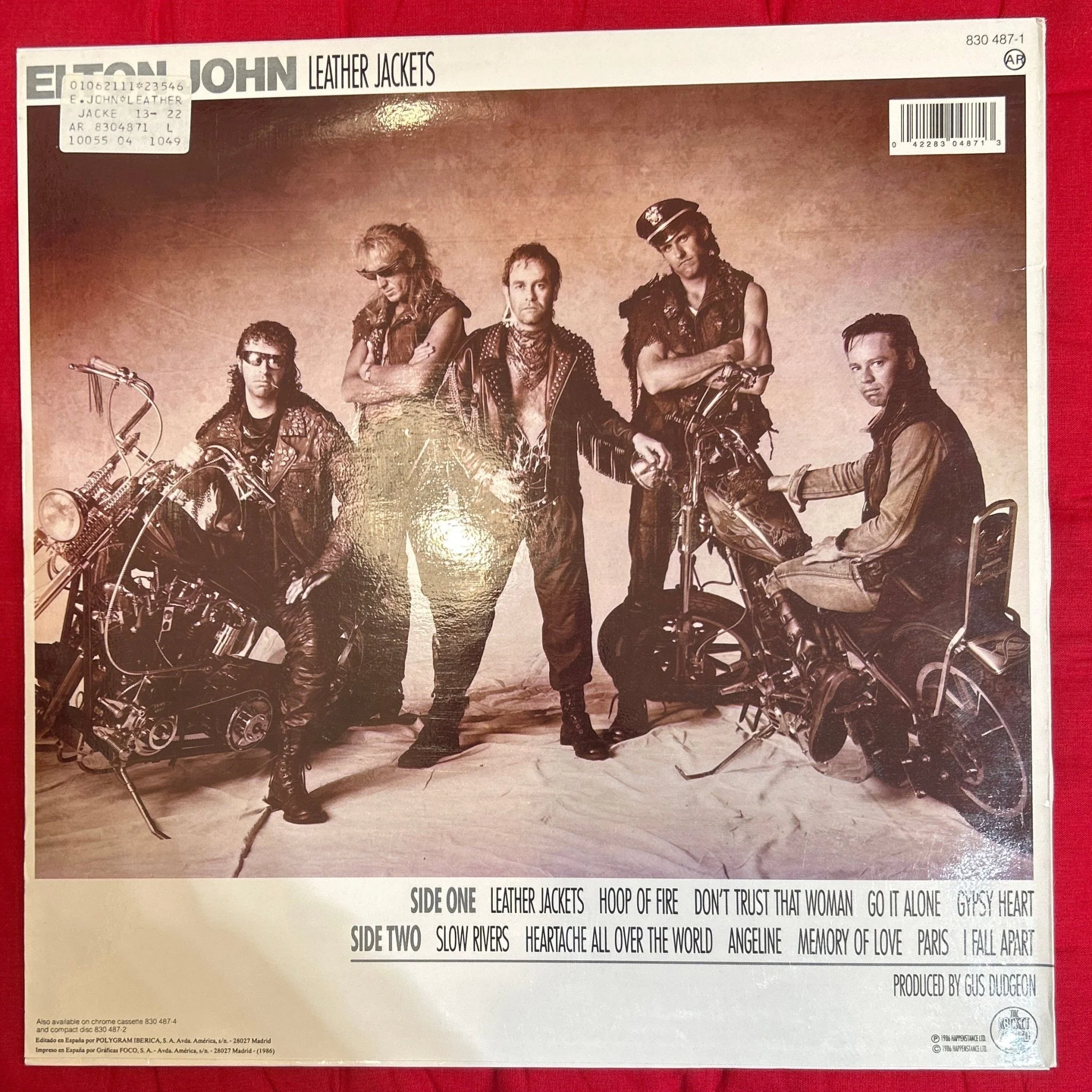 LP Elton John ‎– Leather Jackets 2ª mano - Image 2