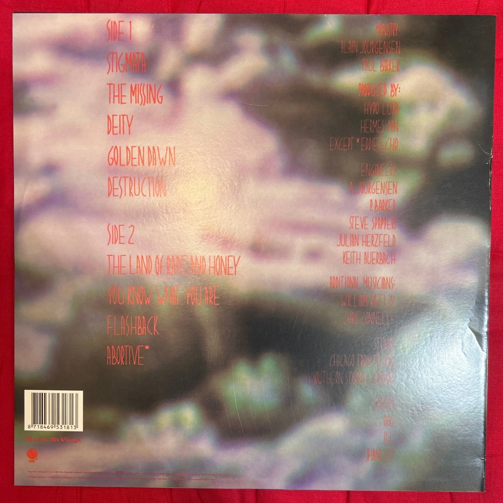 LP Ministry ‎– The Land Of Rape And Honey 2ª Mano - Image 2