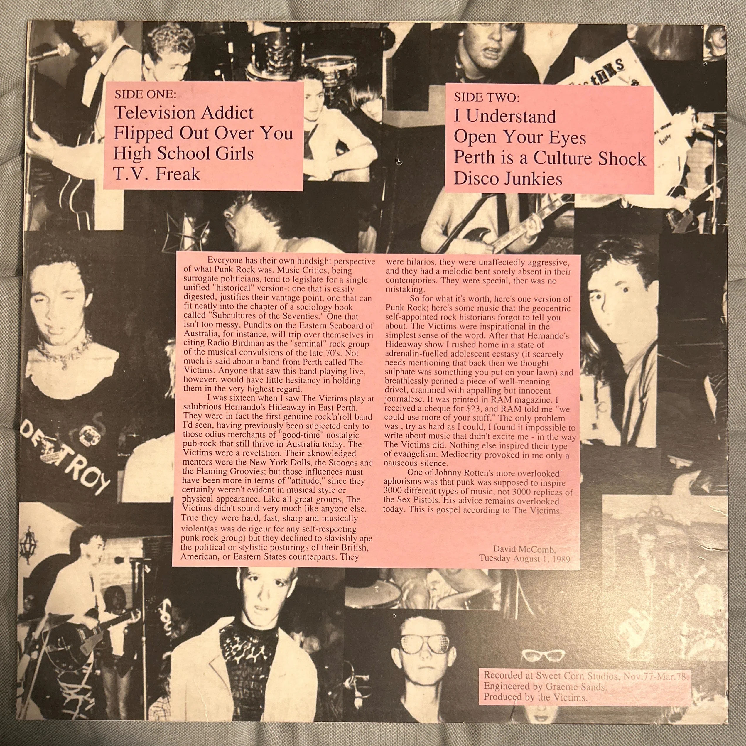 LP The Victims – All Loud On The Western Front 2ª Mano - Image 2