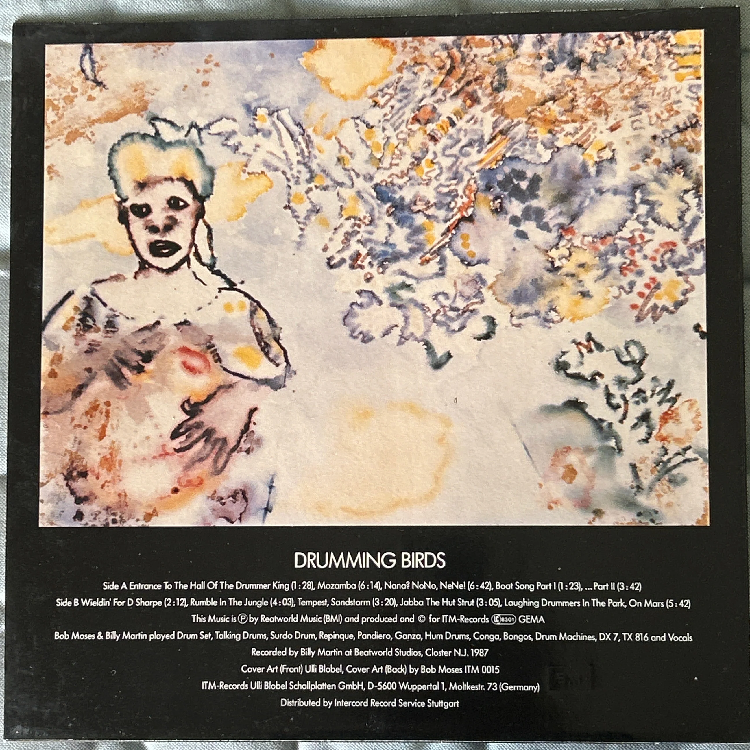 LP Bob Moses, Billy Martin ‎– Drumming Birds 2ª Mano - Image 2