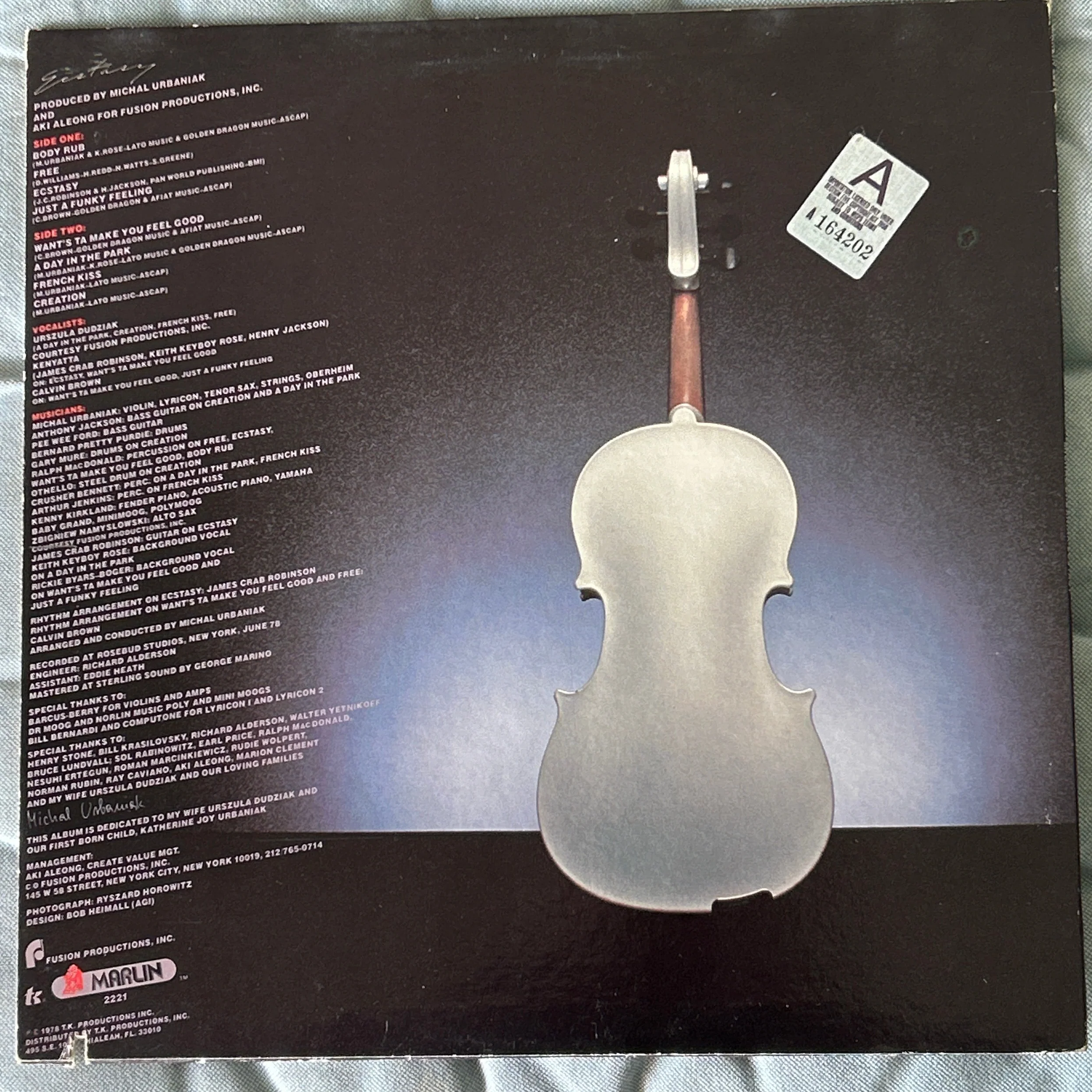 LP Michal Urbaniak – Ecstasy 2ª Mano - Image 2