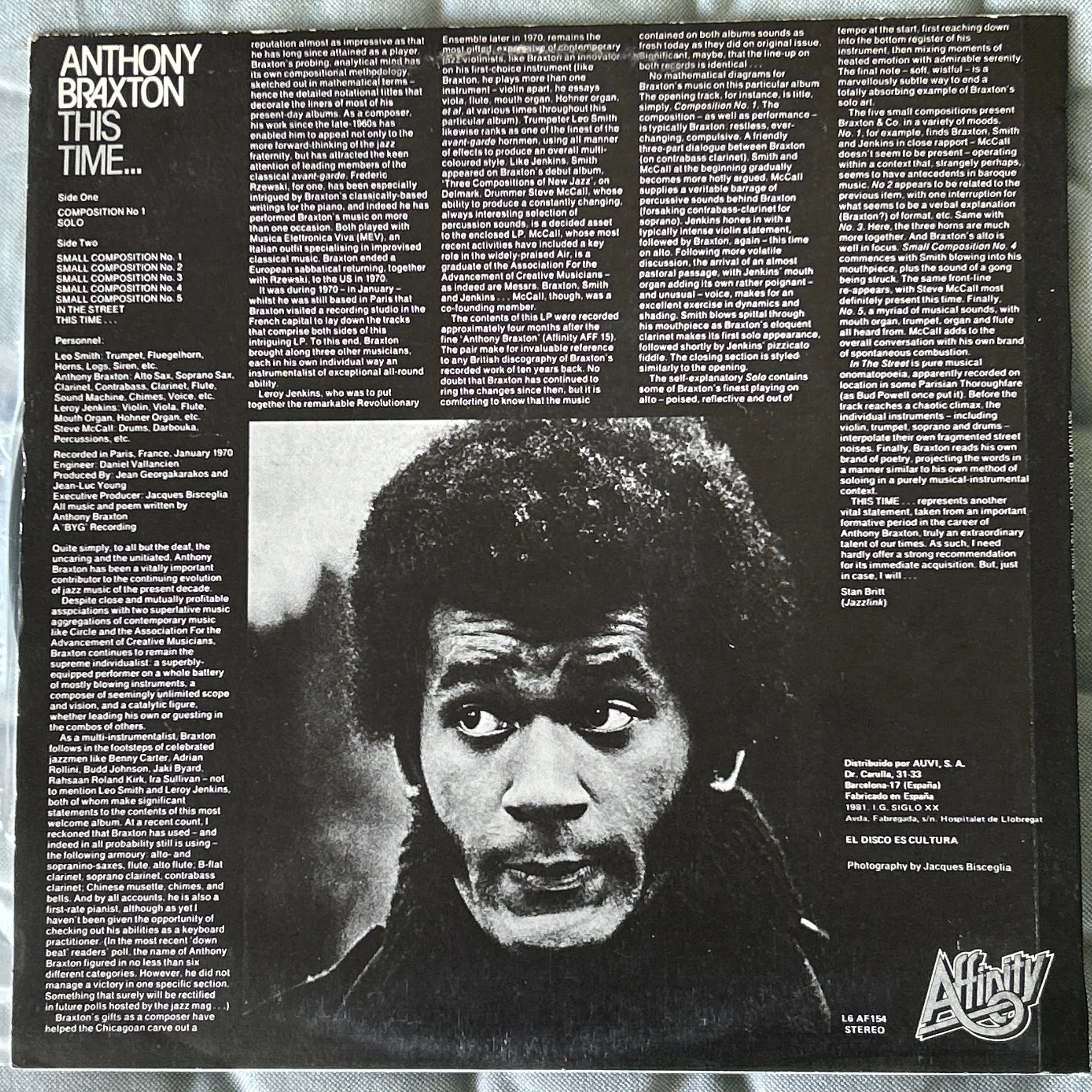 LP Anthony Braxton ‎– This Time... 2ª Mano - Image 2