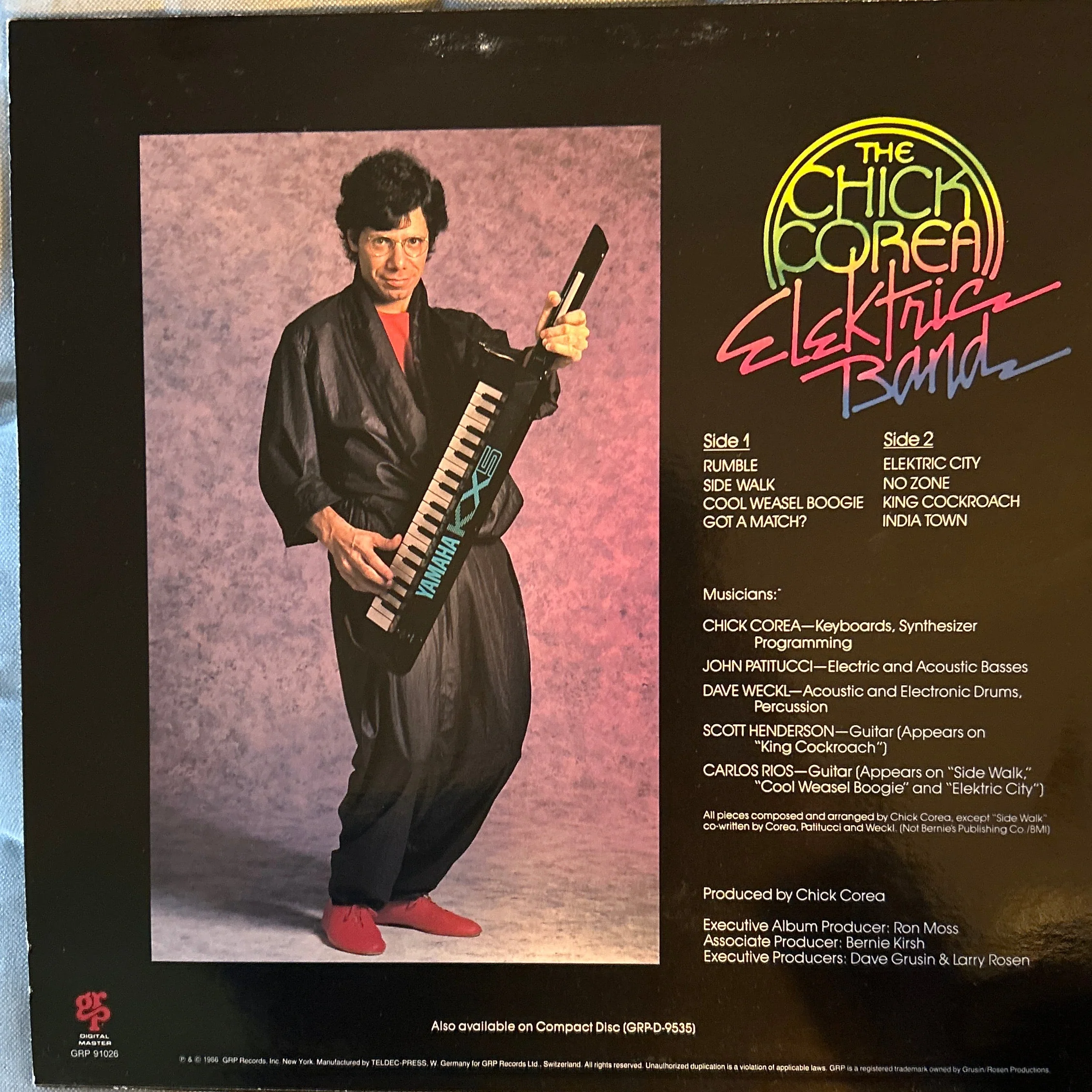 LP The Chick Corea Elektric Band ‎– The Chick Corea Elektric Band 2ª Mano (Audio incluido) - Image 2
