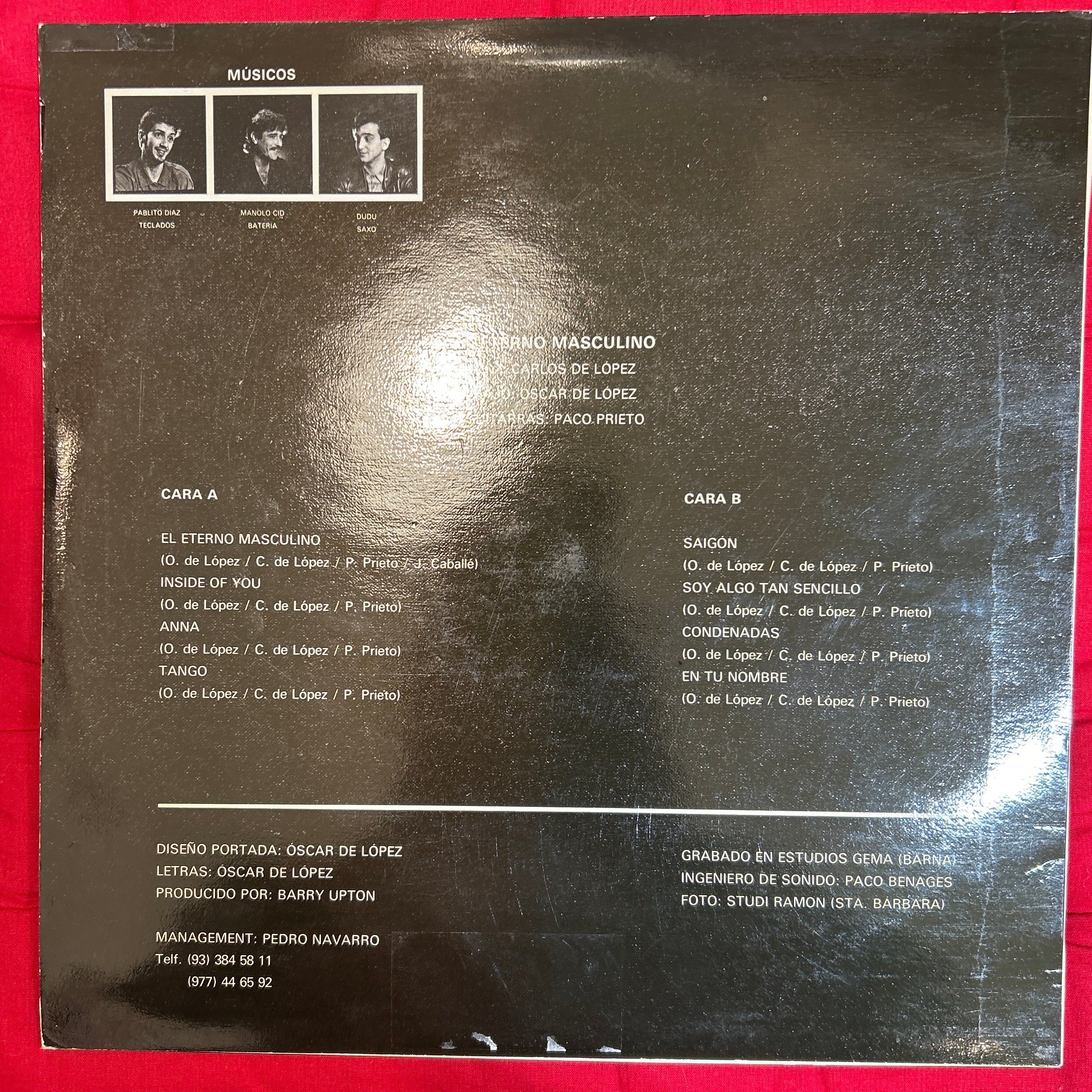 LP El Eterno Masculino ‎– En Tu Nombre 2ª mano - Image 2