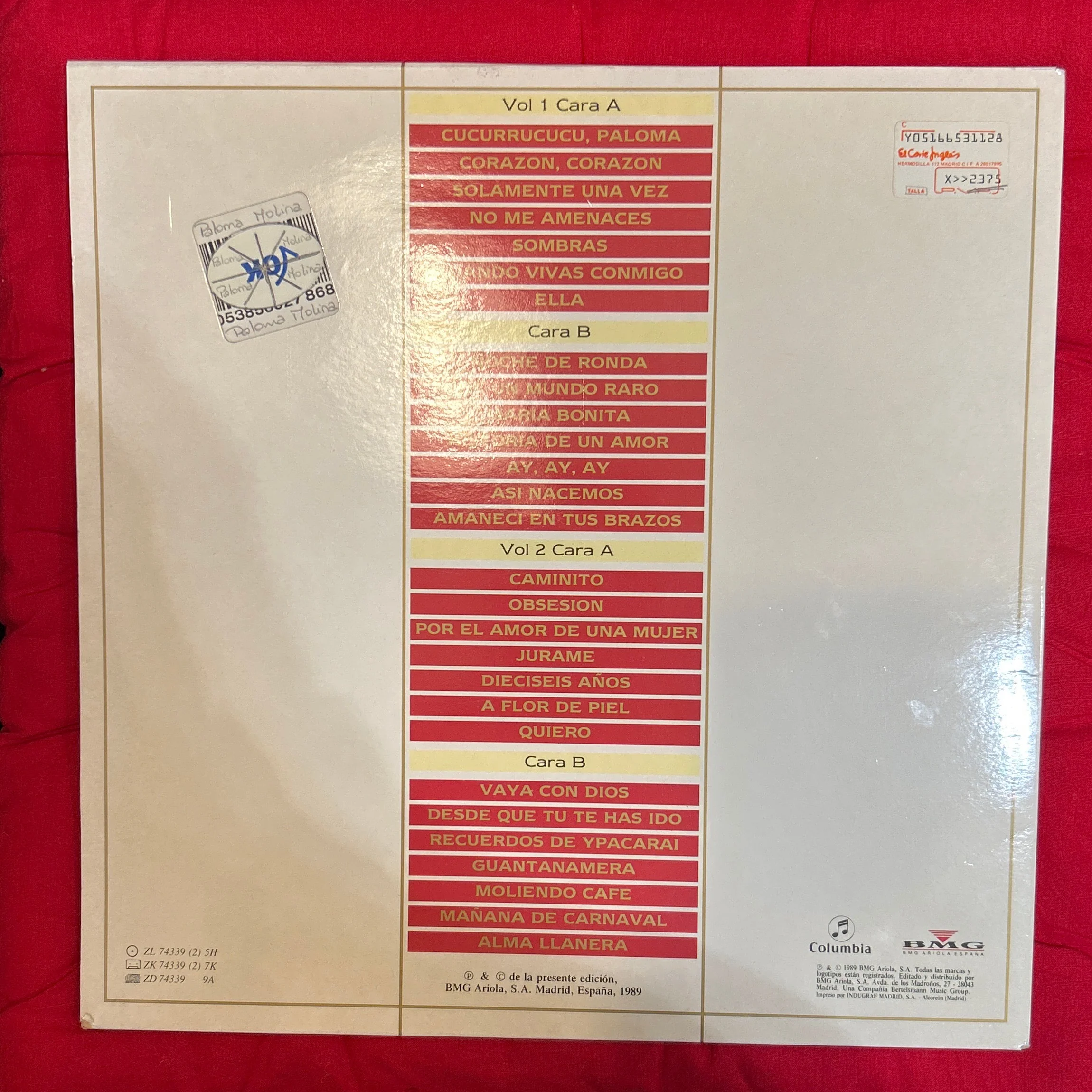 LP Julio Iglesias ‎– 28 Grandes Exitos Latinos 2ª Mano - Image 2
