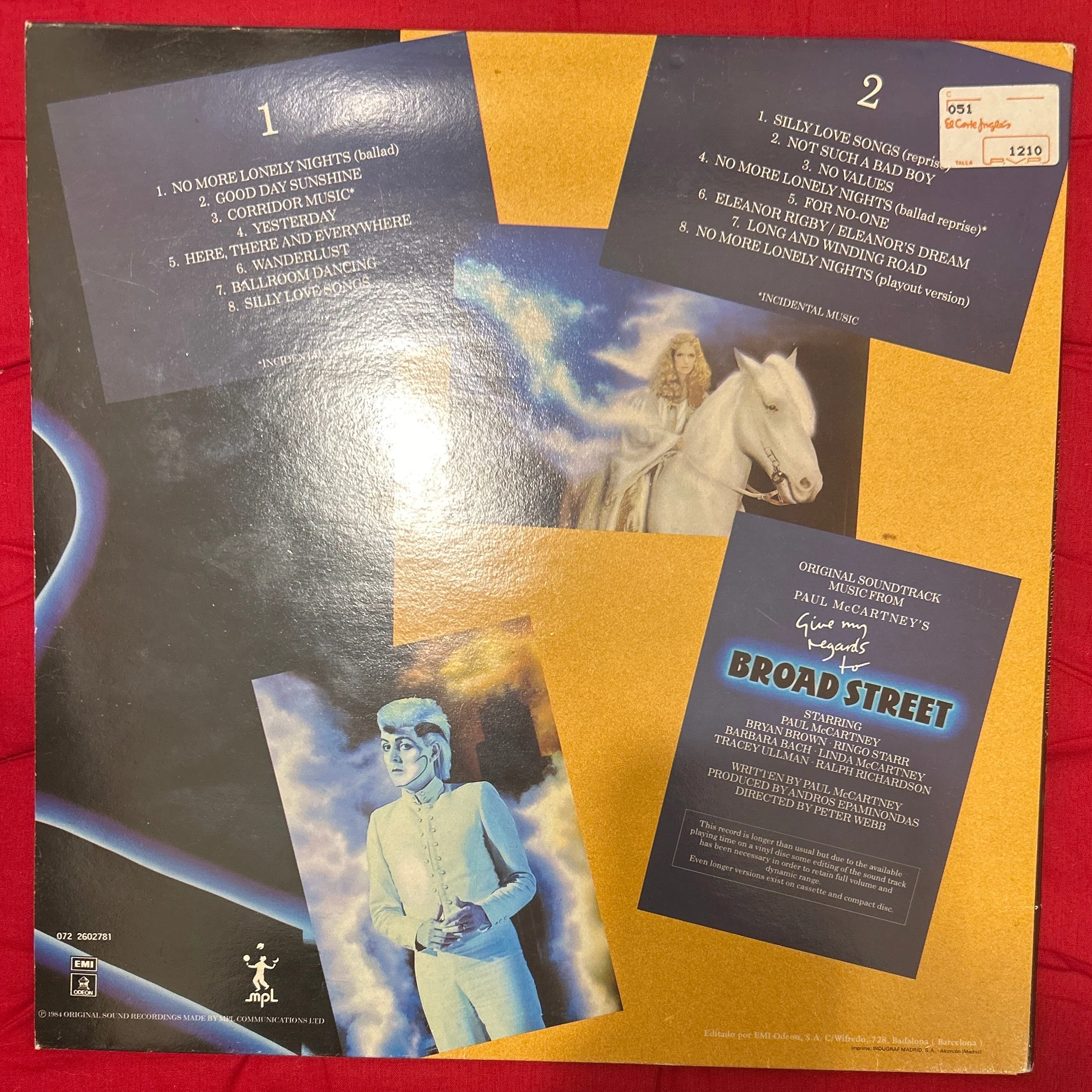 LP Paul McCartney ‎– Give My Regards To Broad Street 2ª mano (Producto exclusivo recogida en tienda) - Image 2