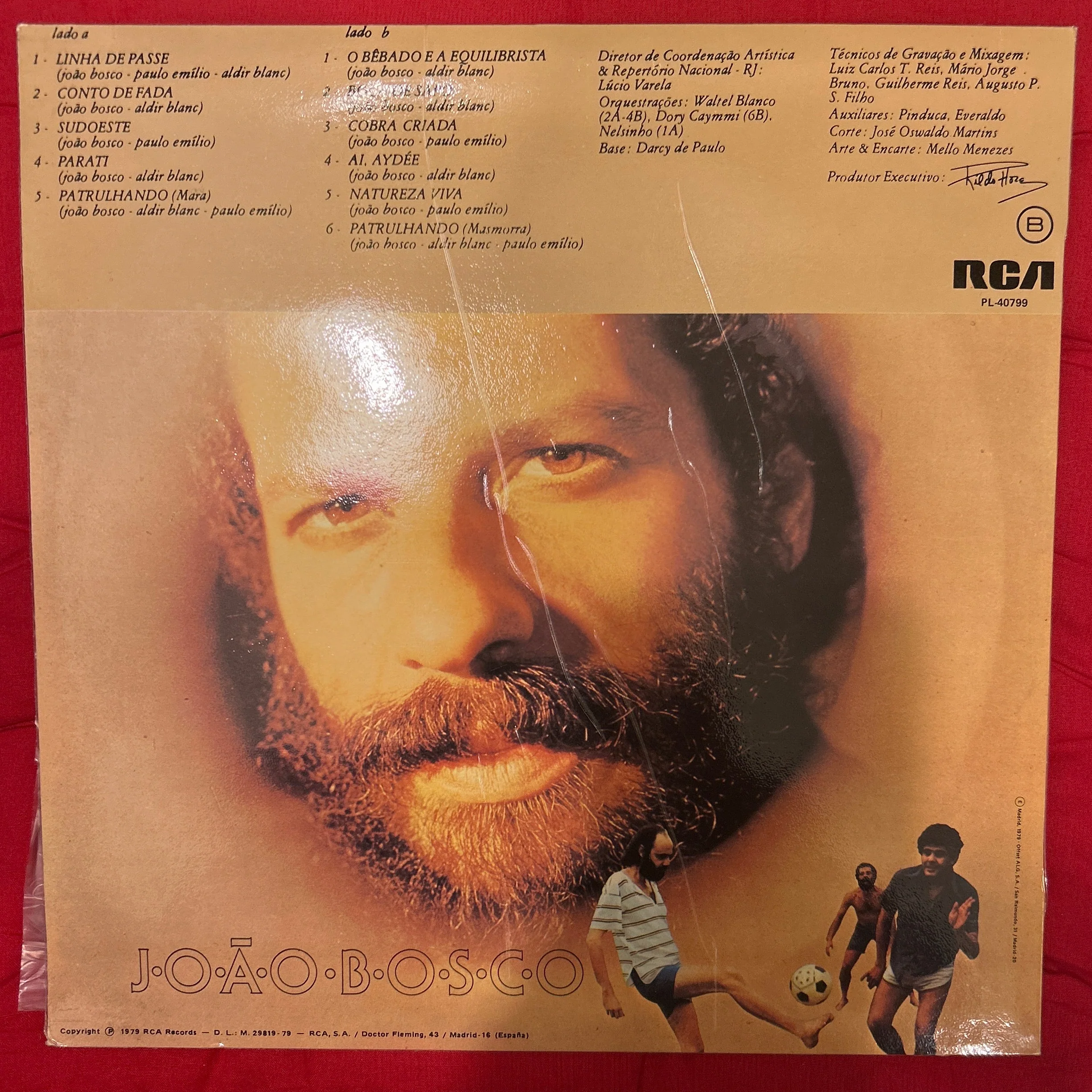 LP Joao Bosco ‎– Linha De Passe 2ª Mano - Image 2