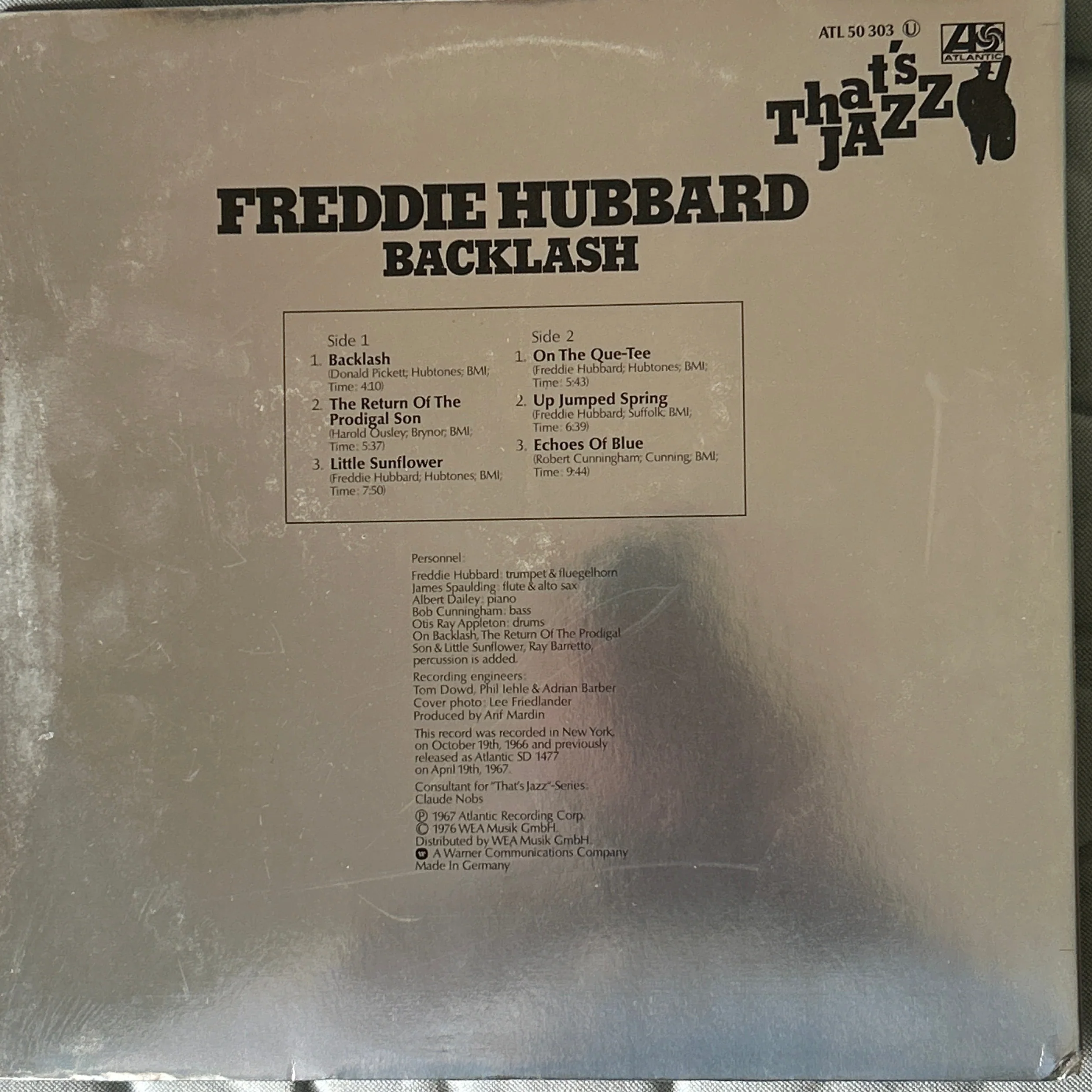 LP Freddie Hubbard ‎– Backlash 2ª Mano - Image 2