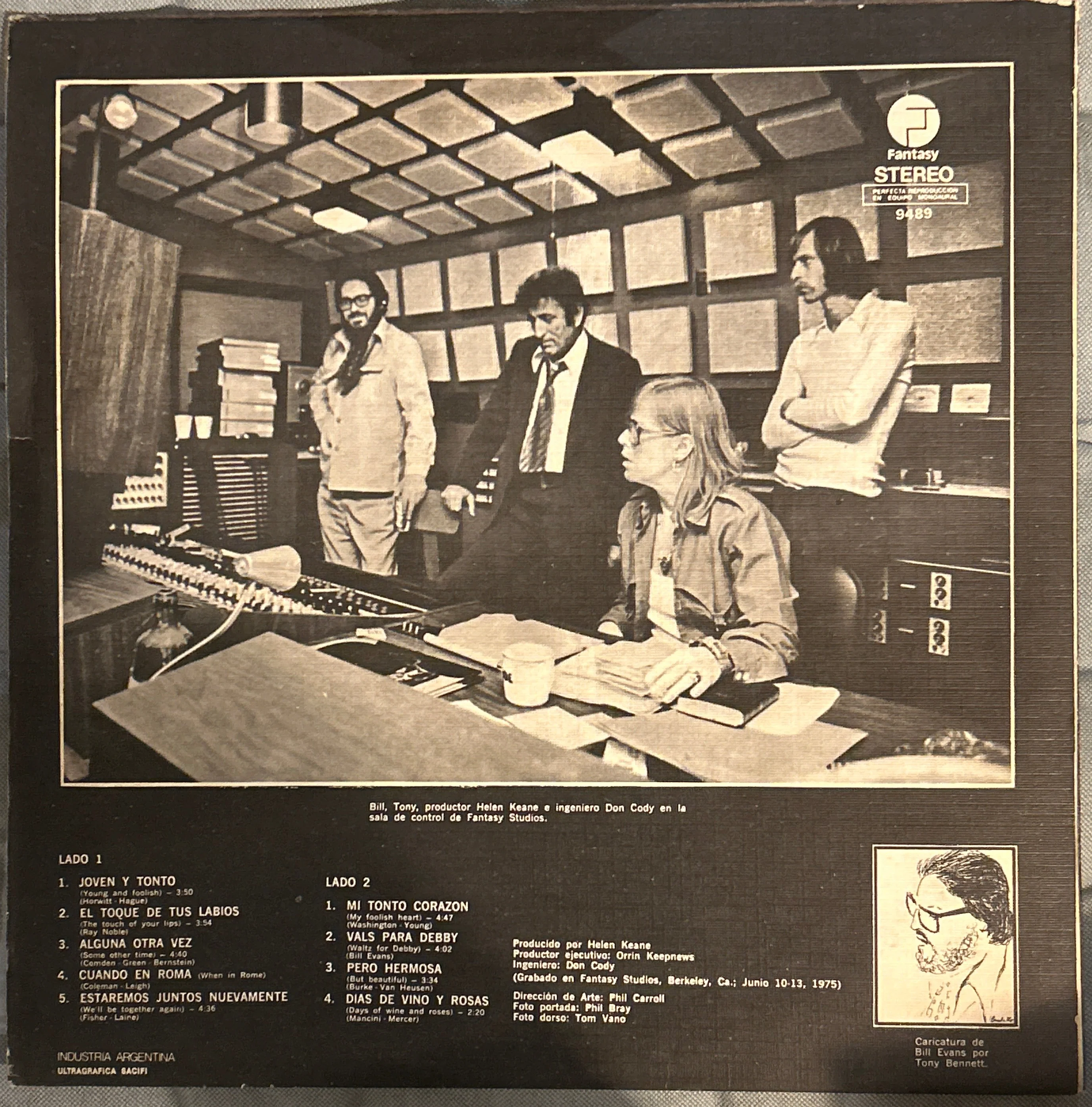 LP Tony Bennett / Bill Evans – The Tony Bennett Bill Evans Album 2ª Mano - Image 2