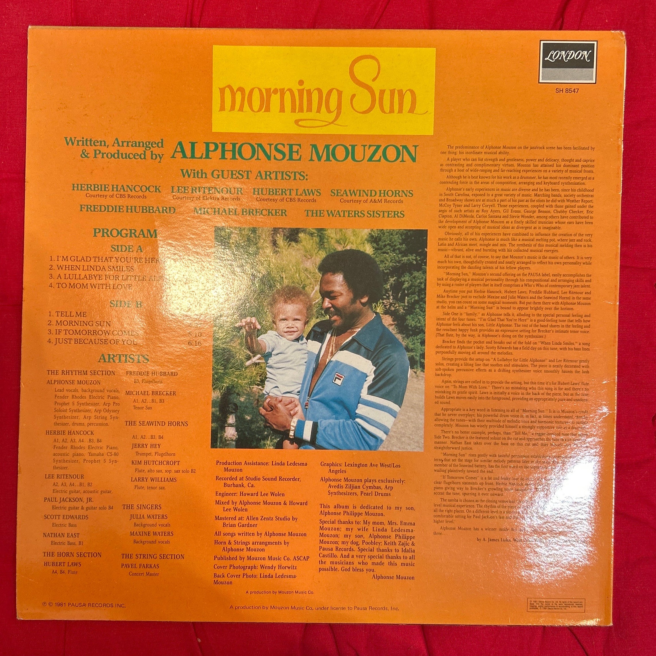LP Alphonse Mouzon ‎– Morning Sun 2ª Mano - Image 2