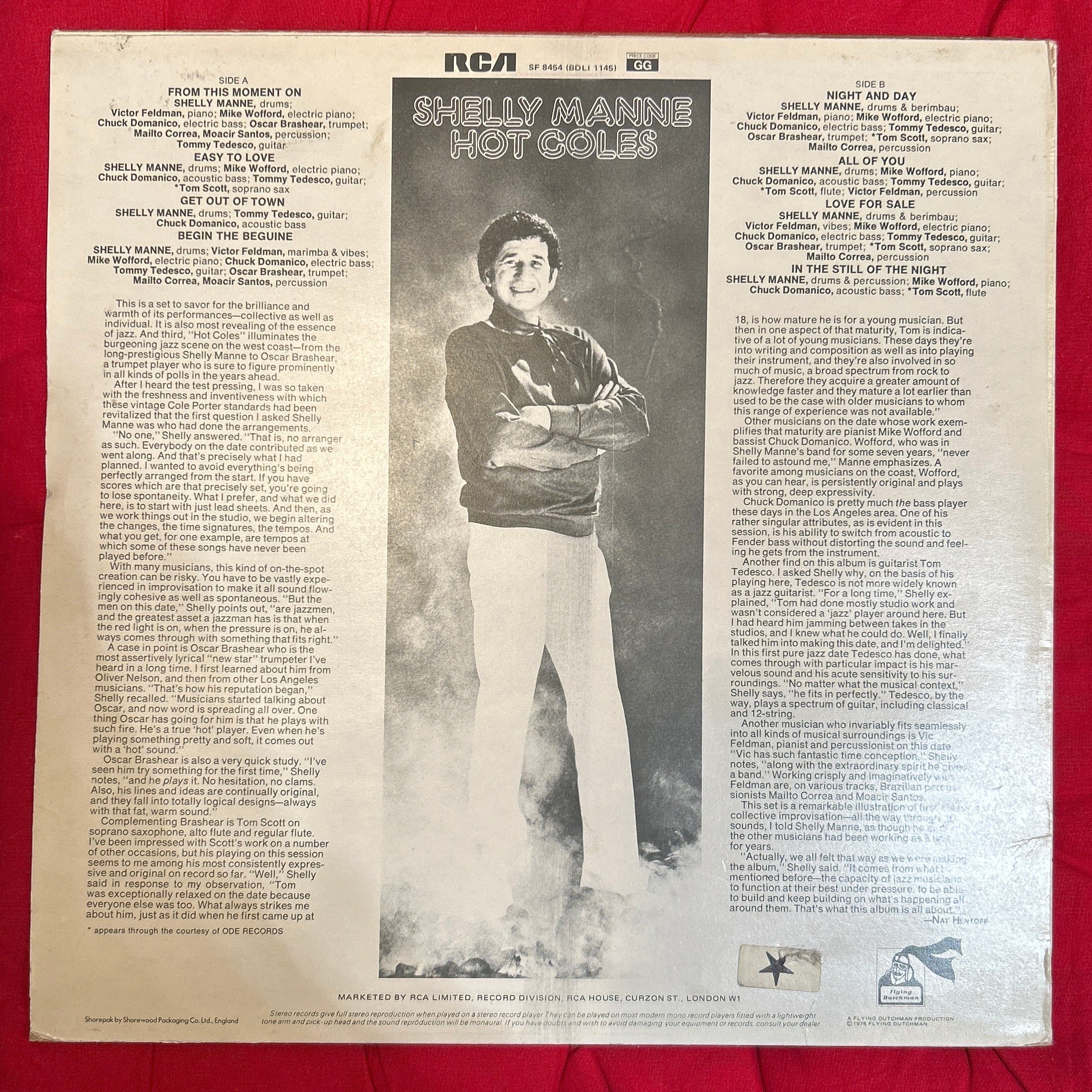 LP Shelly Manne – Hot Coles 2ª Mano - Image 2