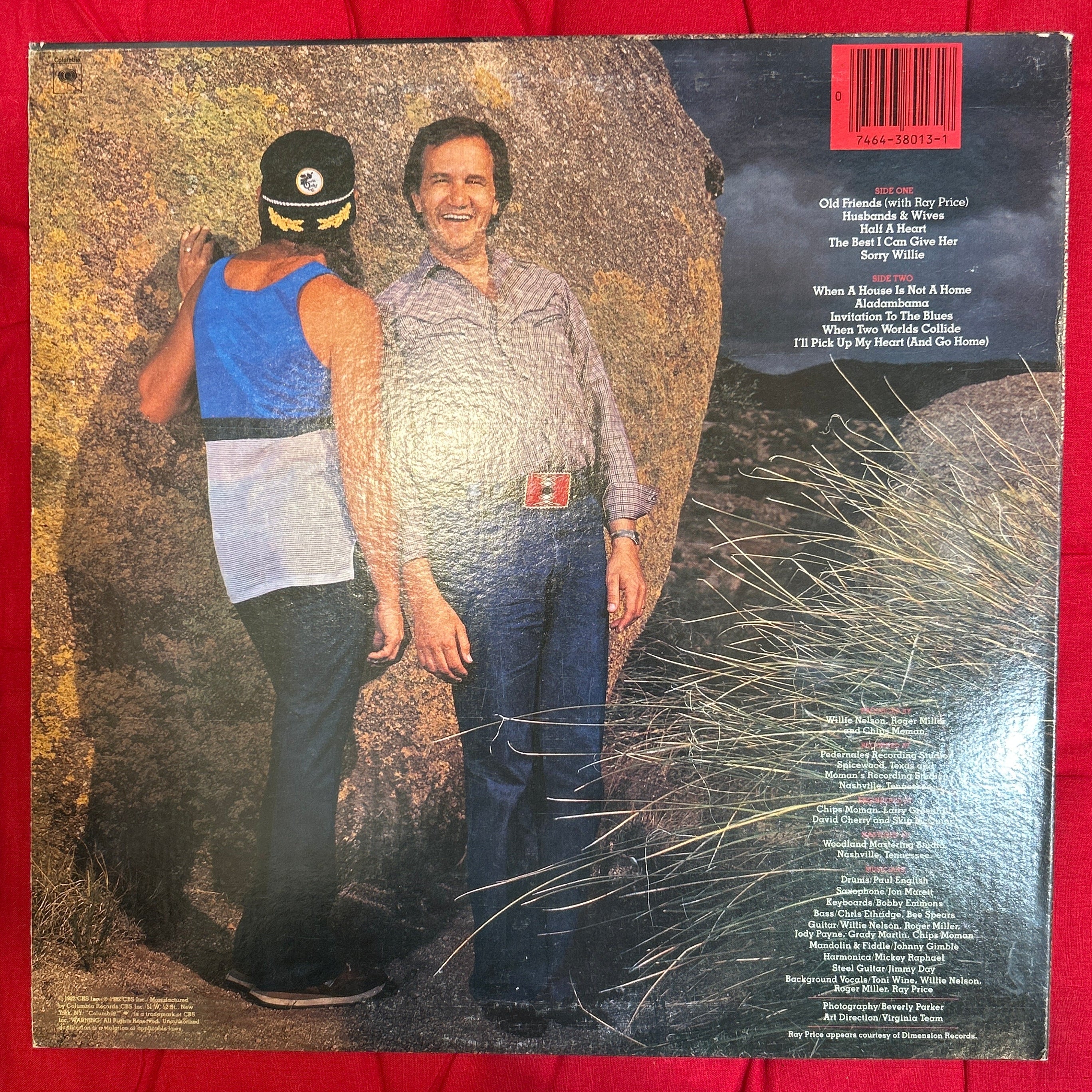 LP Willie Nelson & Roger Miller ‎– Old Friends Ed. USA 2ª Mano - Image 2
