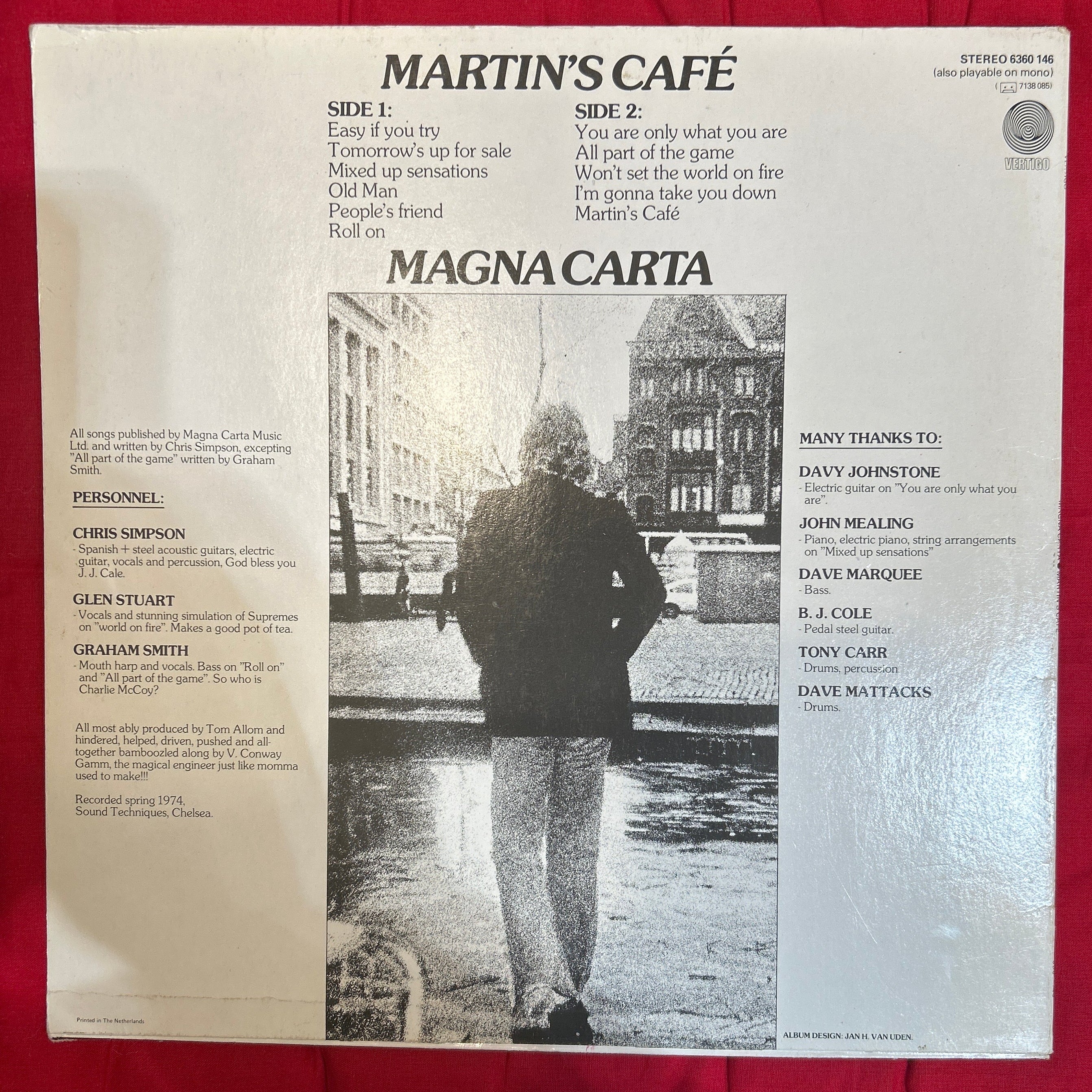 LP Magna Carta ‎– Martin's Cafe 2ª Mano - Image 2