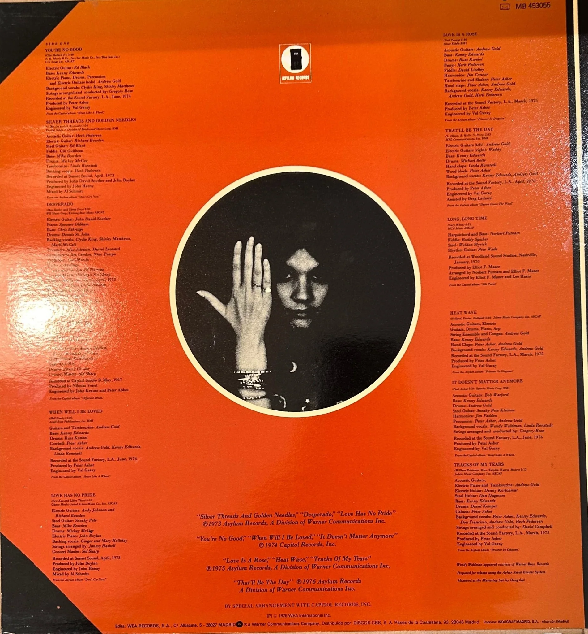 LP Linda Ronstadt ‎– Greatest Hits 2ª Mano - Image 2