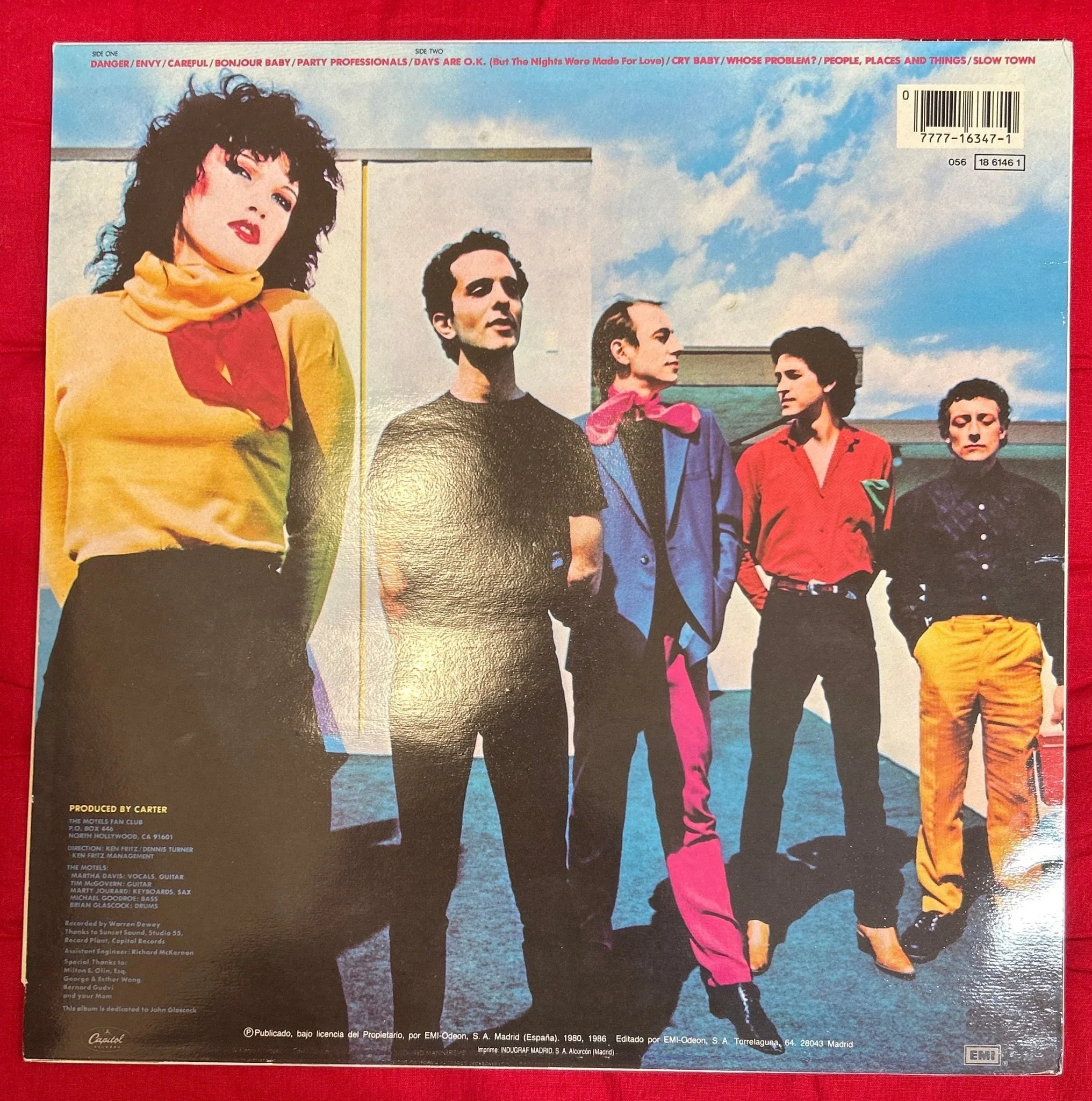 LP The Motels ‎– Careful 2ª Mano - Image 2