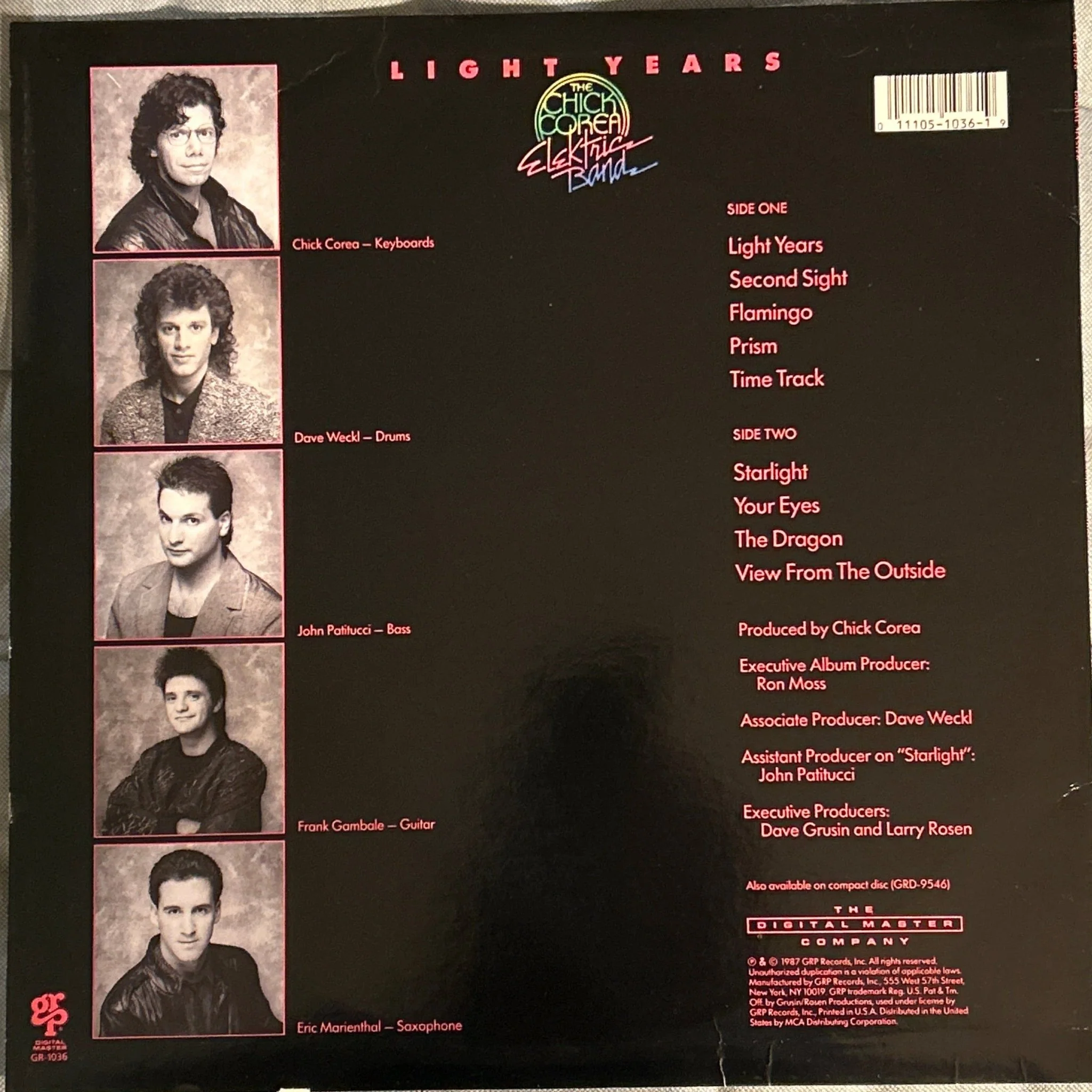 LP Chick Corea Elektric Band ‎– Light Years 2ª Mano - Image 2