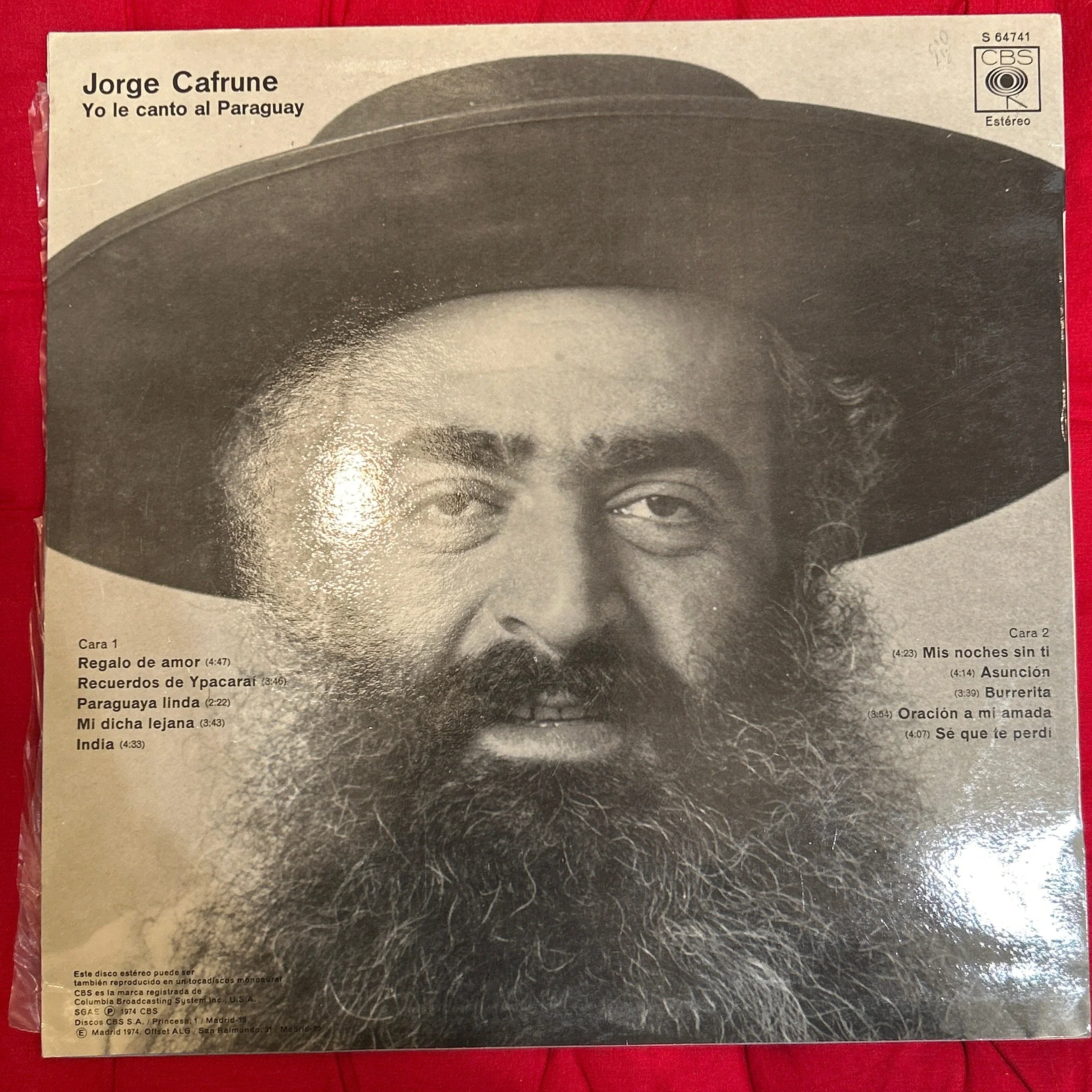 LP Jorge Cafrune ‎– Yo Le Canto Al Paraguay 2ª Mano (Producto exclusivo recogida en tienda) - Image 2
