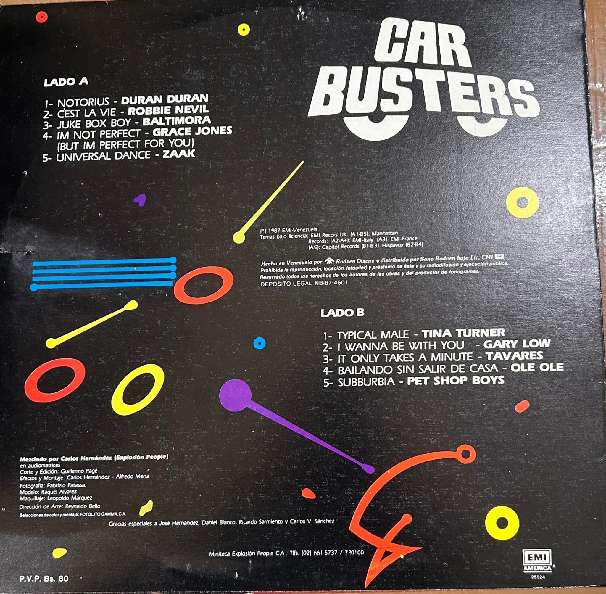 LP V/A – Car Busters 2ª Mano - Image 2