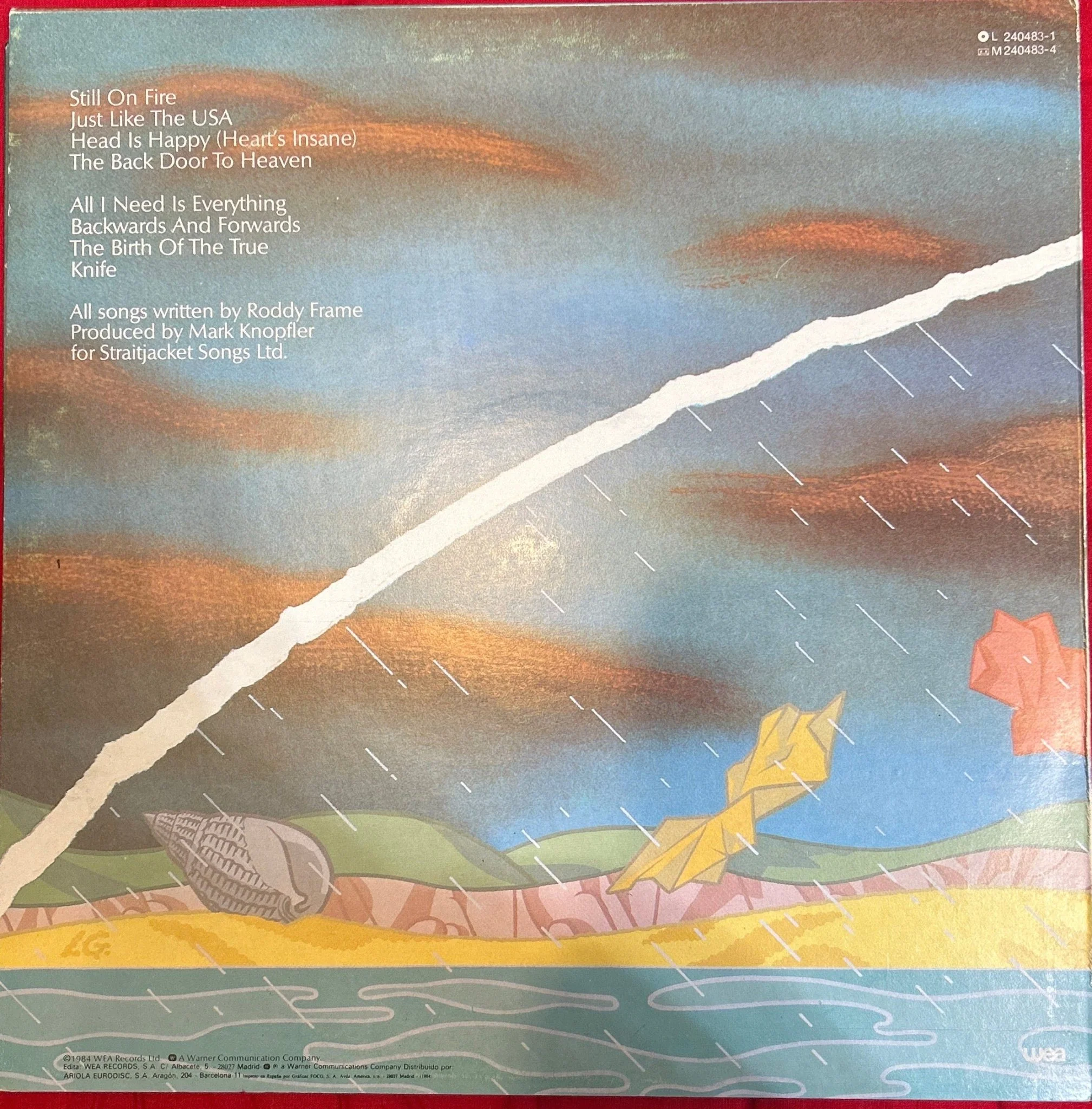 LP Aztec Camera ‎– Knife 2ª Mano (Producto exclusivo recogida en tienda) - Image 2