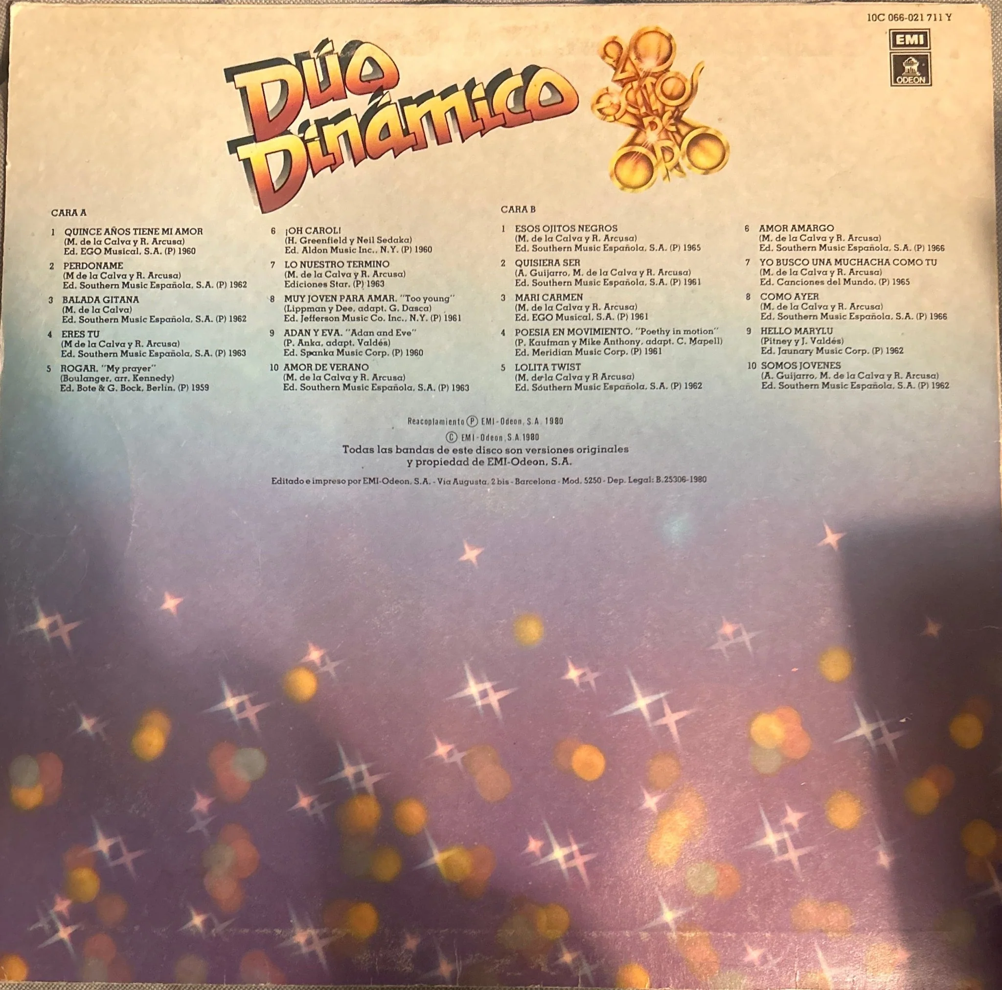 LP Duo Dinamico ‎– 20 Exitos De Oro 2ª Mano (Producto exclusivo recogida en tienda) - Image 2