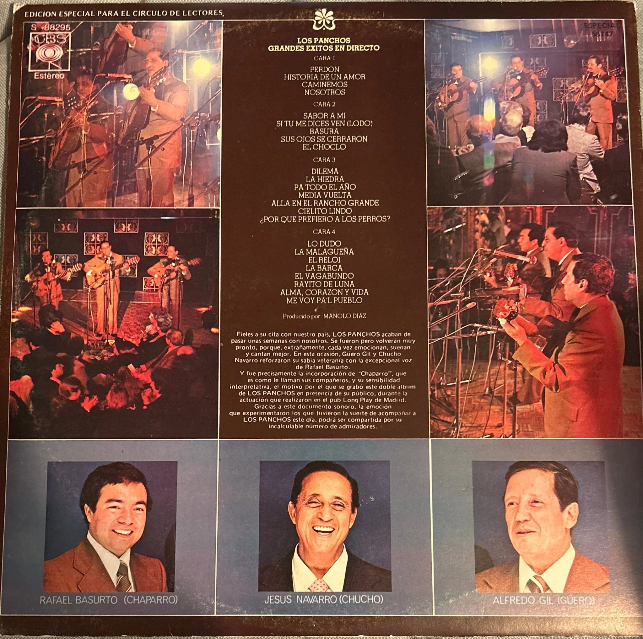 LP Los Panchos – Grandes Éxitos En Directo 2ª Mano (Producto exclusivo recogida en tienda) - Image 2