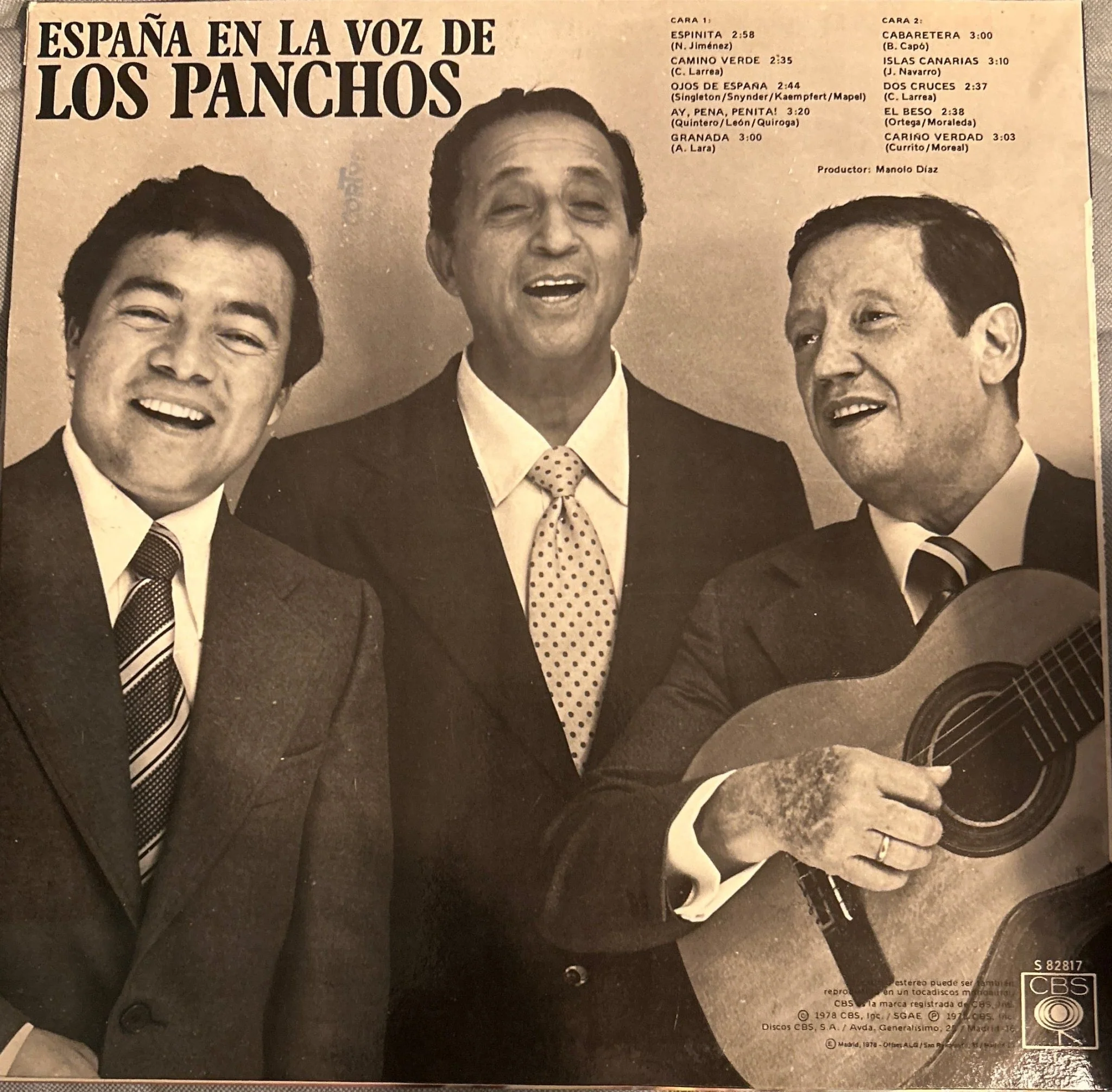 LP Trio Los Panchos ‎– España En La Voz De Los Panchos 2ª Mano (Producto exclusivo recogida en tienda) - Image 2