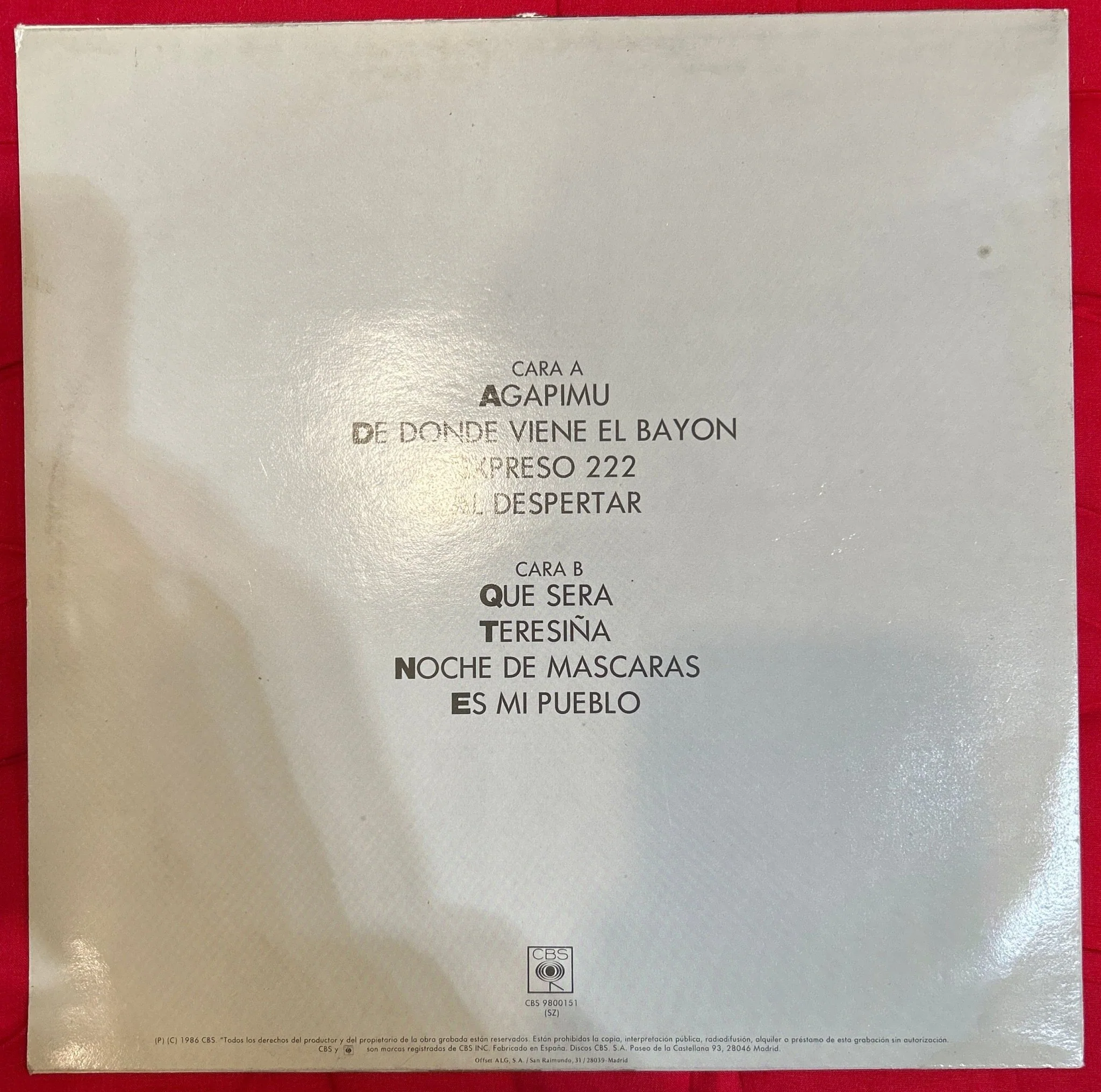 LP Ana Belén ‎– Agapimu Y Otros Grandes Exitos 2ª Mano (Producto exclusivo recogida en tienda) - Image 2