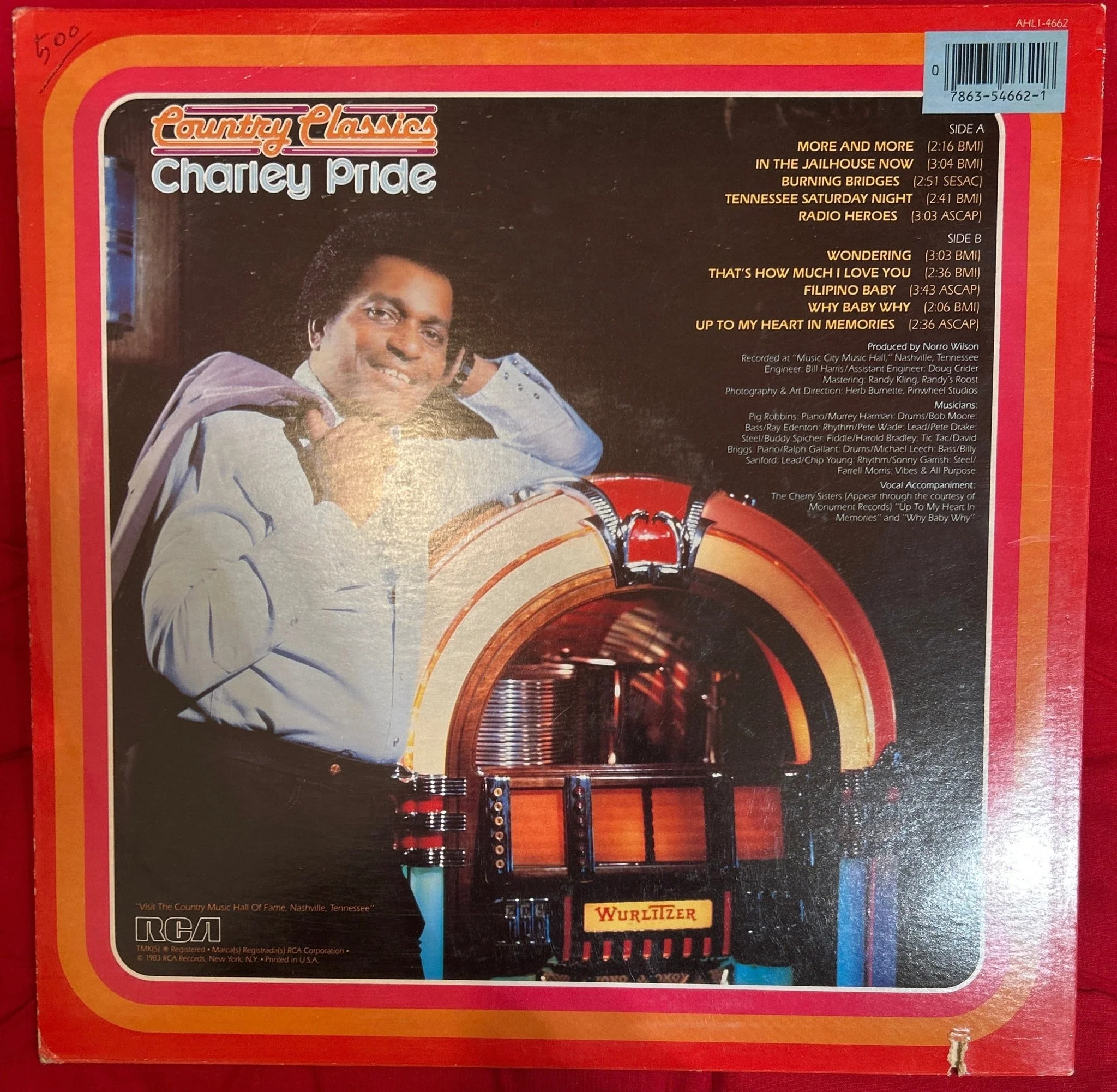 LP Charley Pride ‎– Country Classics  Ed. Americana 2ª Mano (Producto exclusivo recogida en tienda) - Image 2