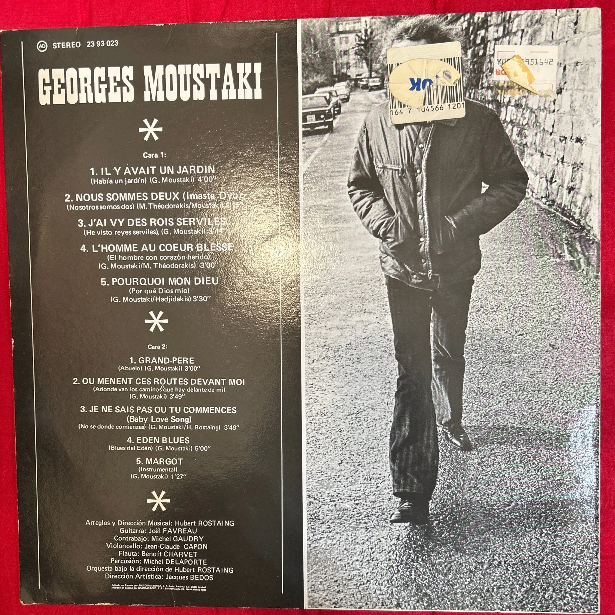 LP Georges Moustaki – Moustaki 2ª Mano (Producto exclusivo recogida en tienda) - Image 2