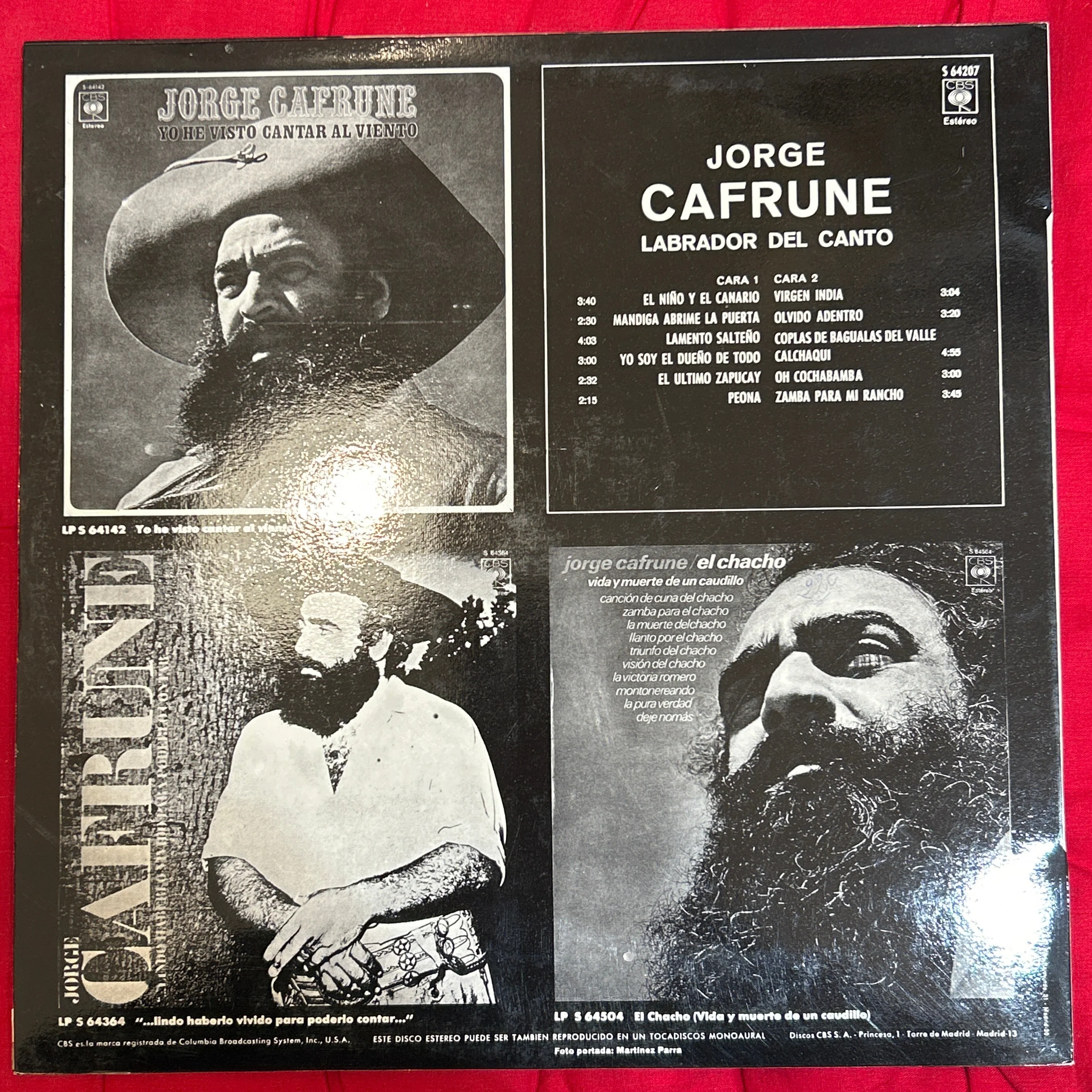 LP Jorge Cafrune ‎– Labrador Del Canto 2ª Mano (Producto exclusivo recogida en tienda) - Image 2