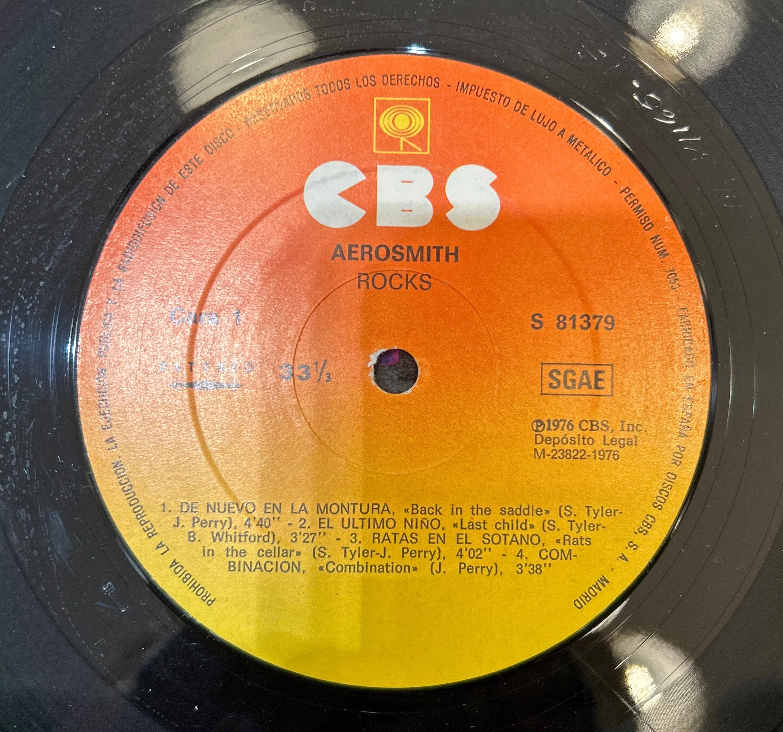 LP Aerosmith ‎– Rocks 2ª mano - Image 2