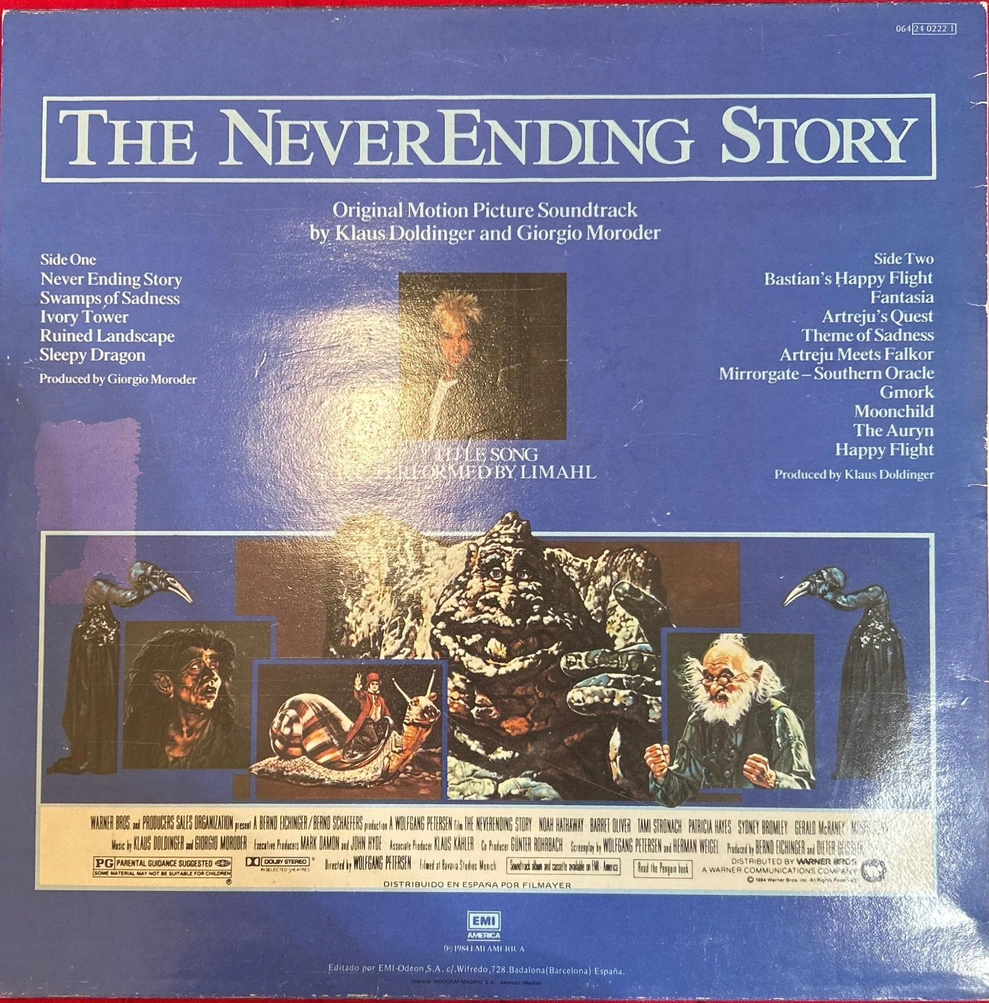 LP Banda Sonora -  Giorgio Moroder and Klaus Doldinger – The NeverEnding Story / La Historia Interminable 2ª Mano - Image 2