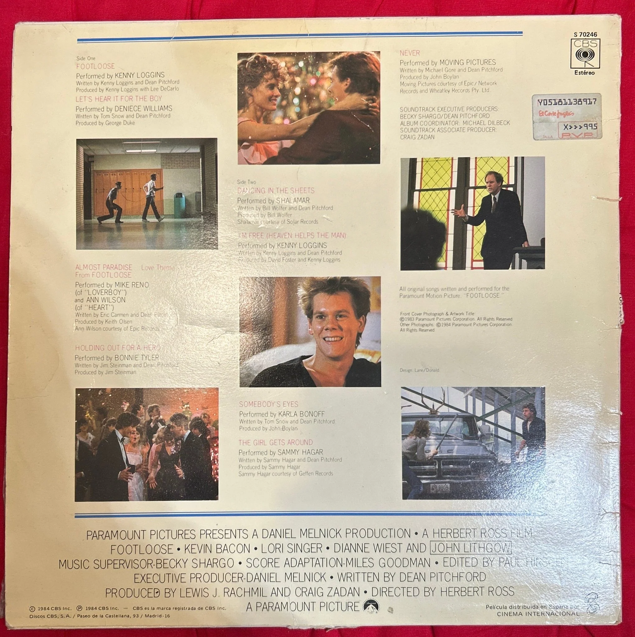 LP Banda Sonora - V/A ‎– Footloose  2ª Mano (Producto exclusivo recogida en tienda) - Image 2