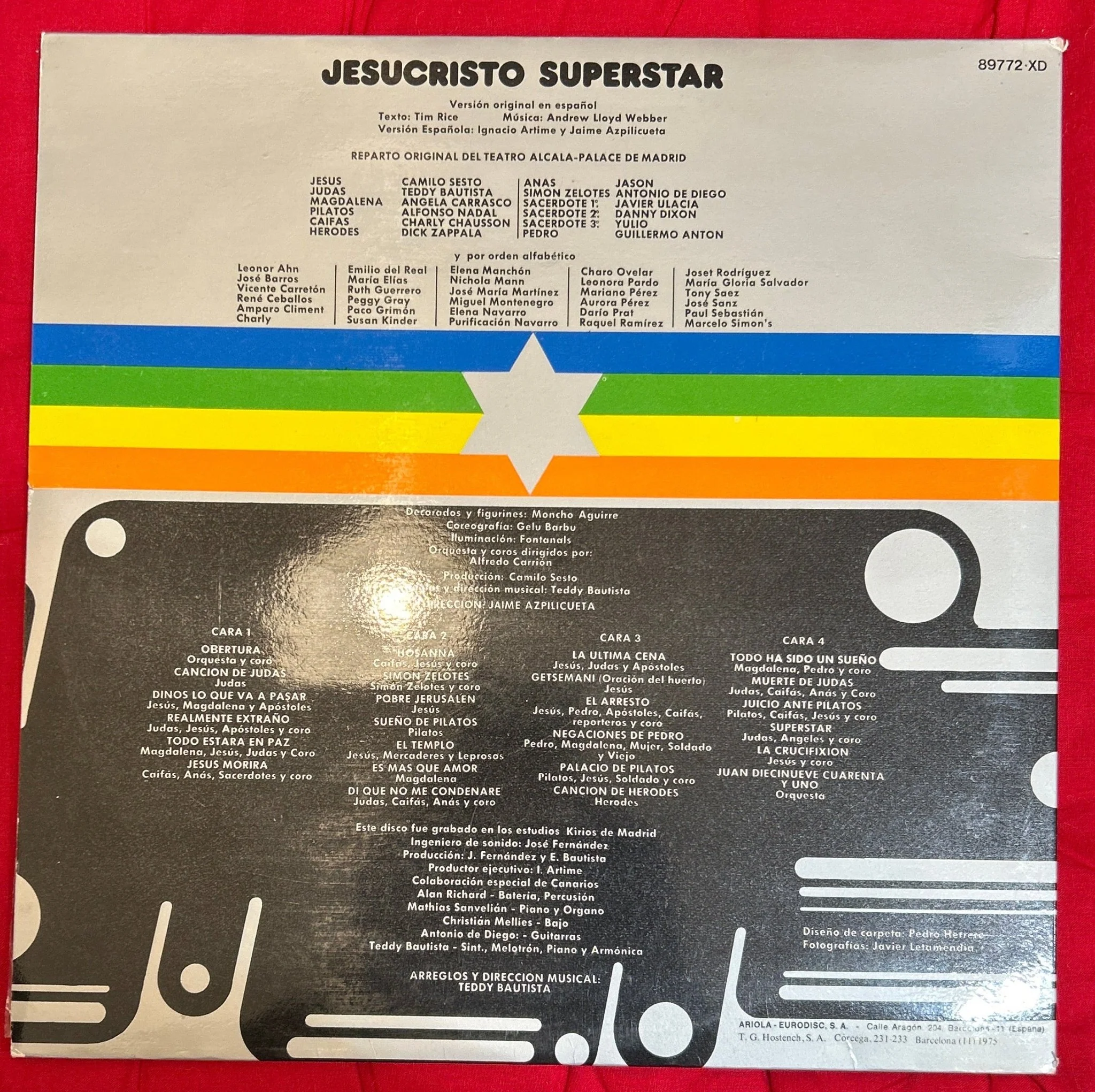 LP Banda Sonora -  Jesucristo Superstar (Camilo Sesto / Teddy Bautista / Angela Carrasco) 2ª Mano - Image 2