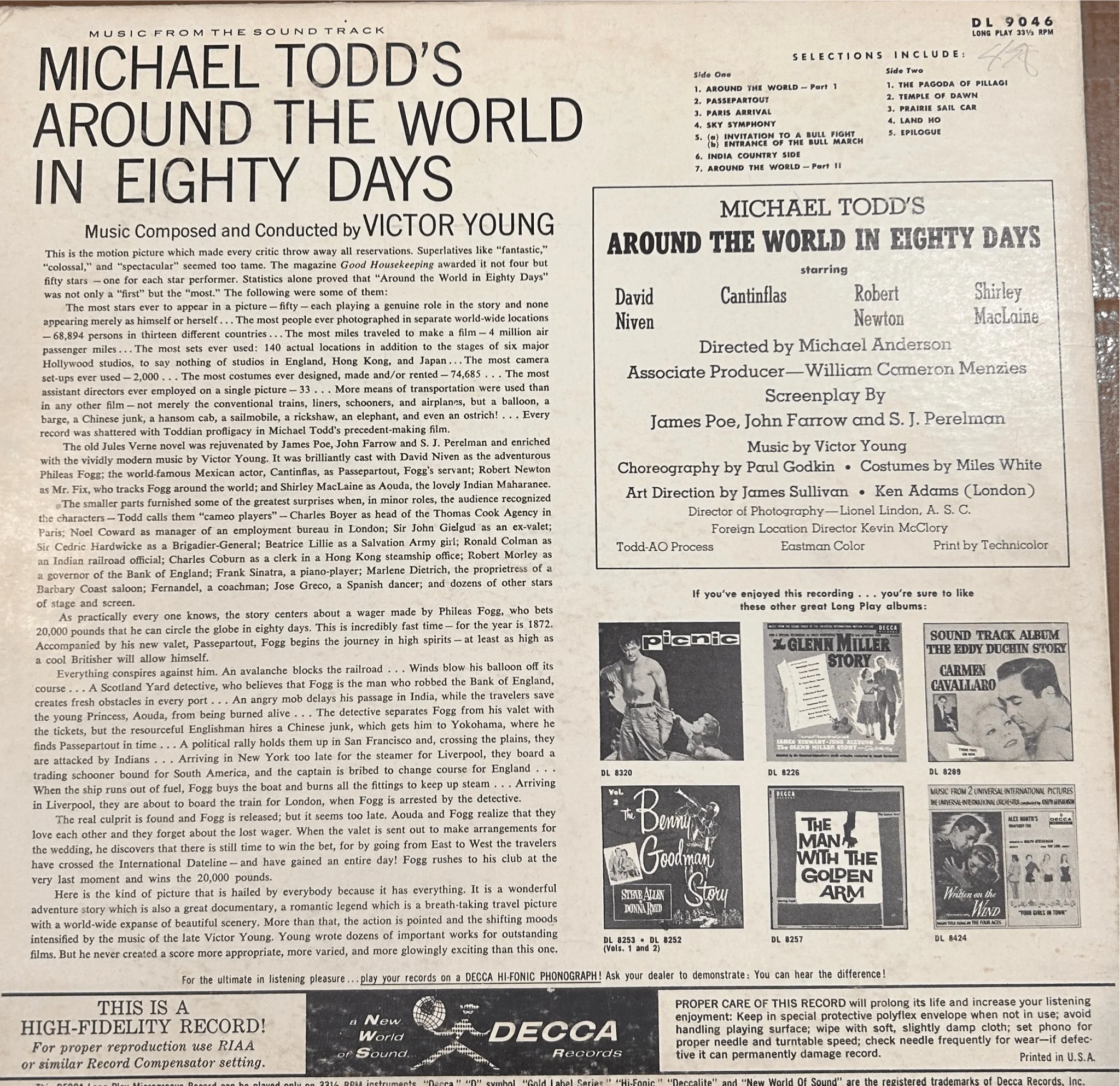 LP BSO - Victor Young ‎– Michael Todd's Around The World In 80 Days  2ª Mano - Image 2