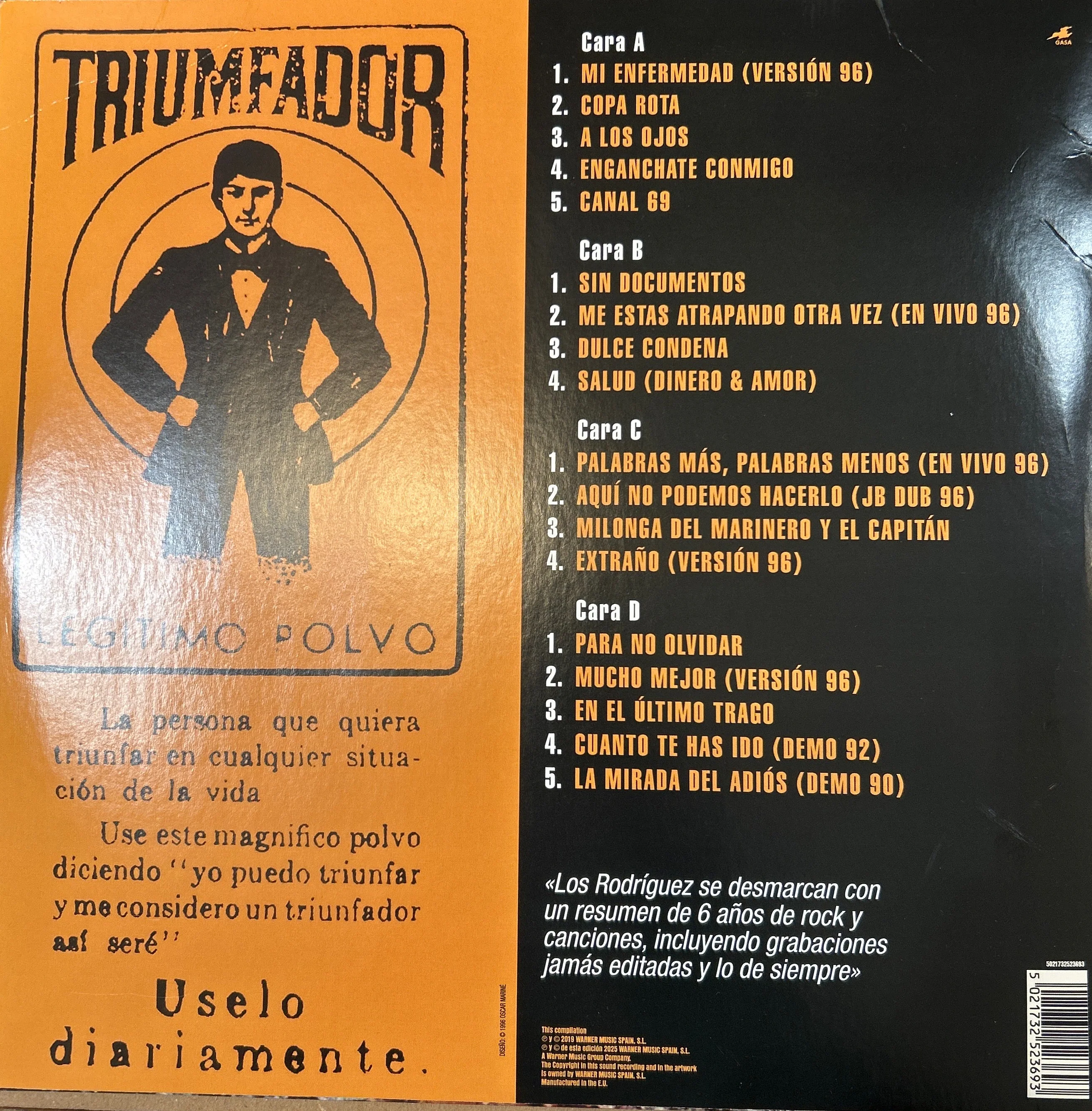 LP Los Rodriguez ‎– Hasta Luego 2ª mano - Image 2